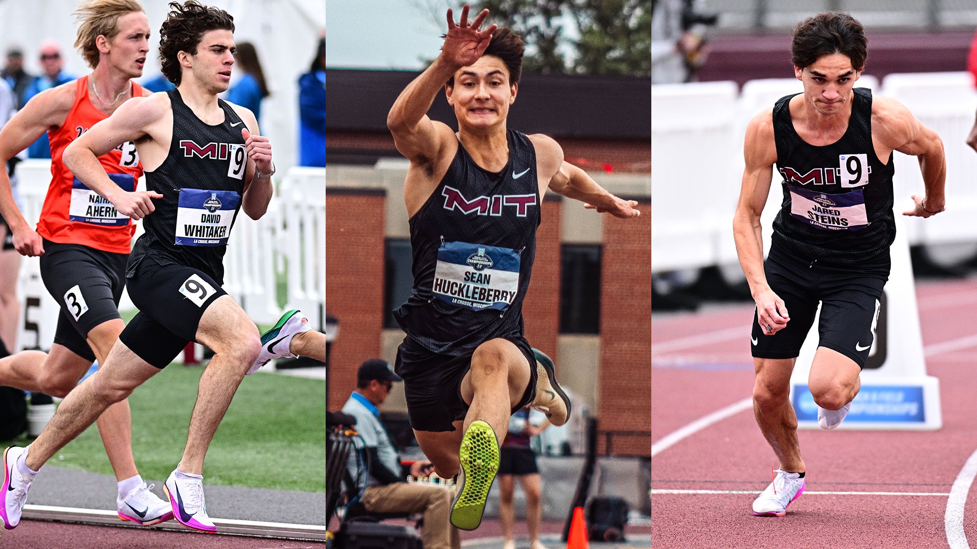 David Whitaker, Sean Huckleberry, and Jared Steins running for MIT