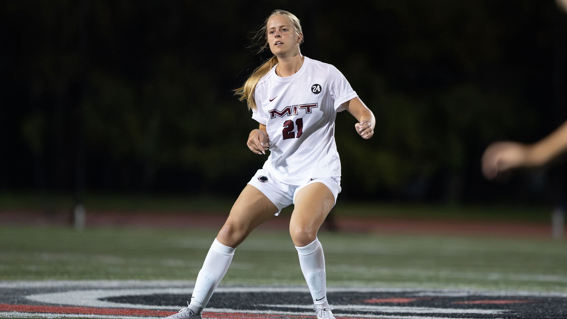 Skye Williams playing soccer