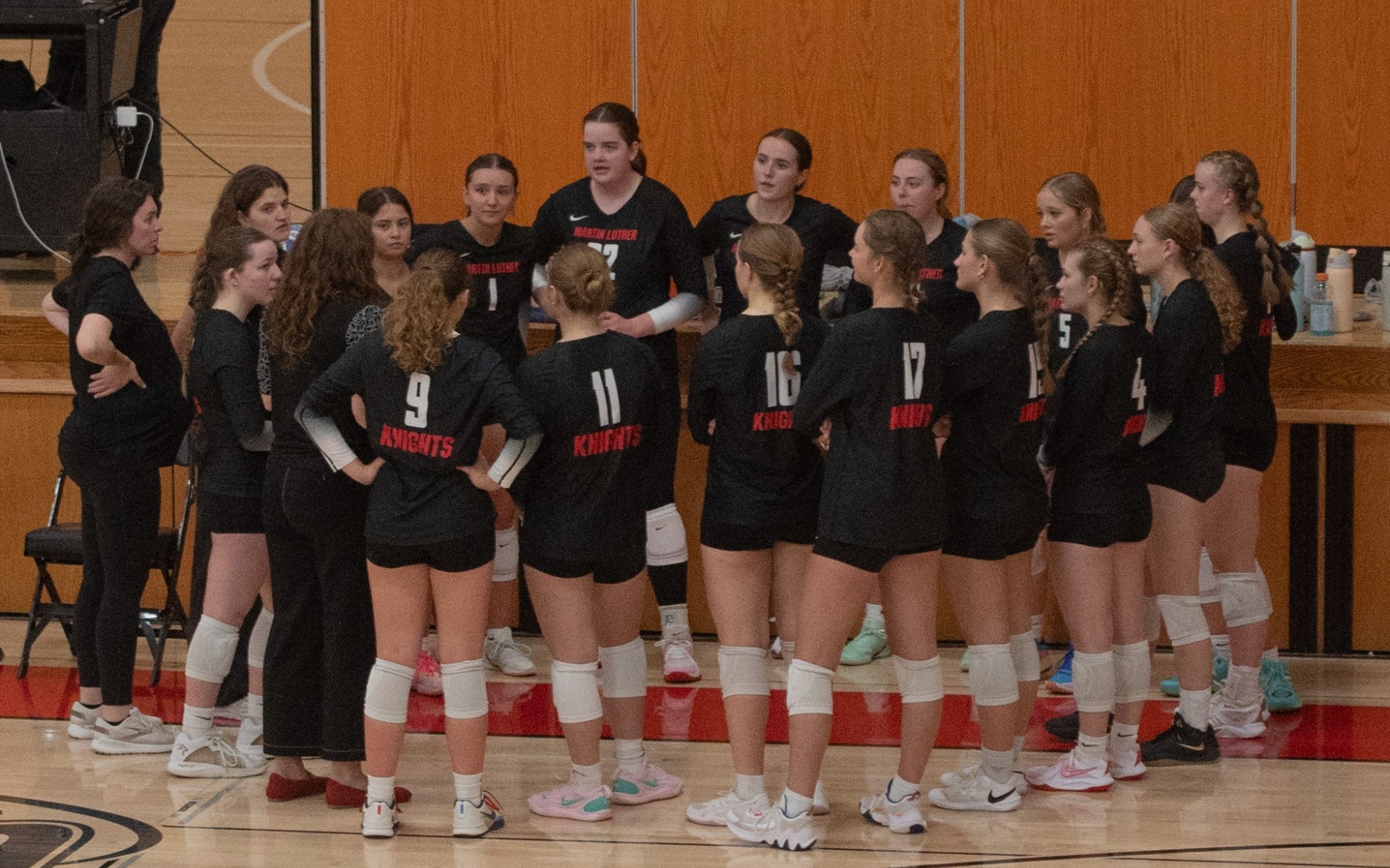 Volleyball huddle
