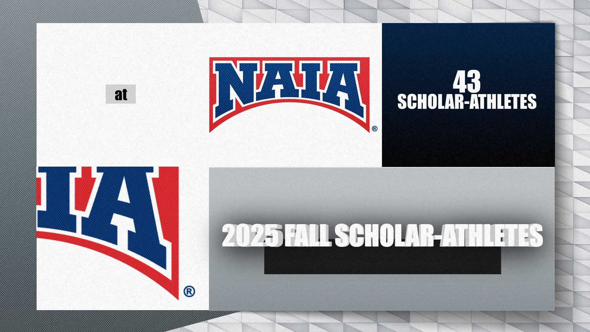 NAIA Fall Scholar Athletes