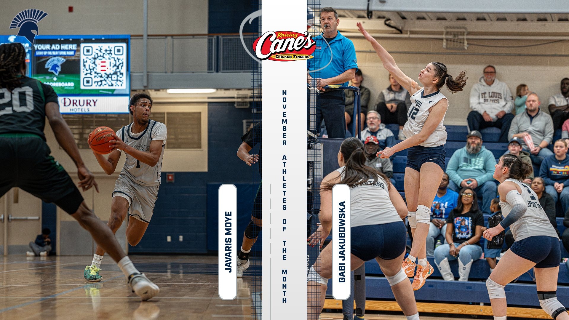 November Raising Canes Athletes of the Month