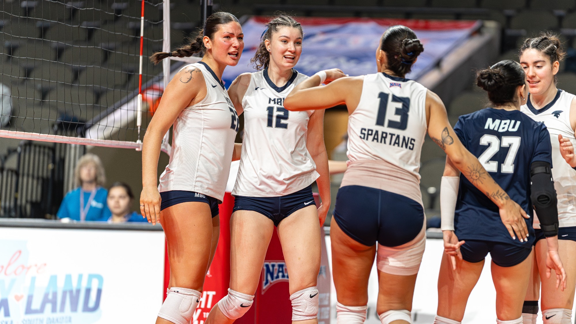 Jakubowska, Lee, Capella Celebrate vs Corban (12-5-25)