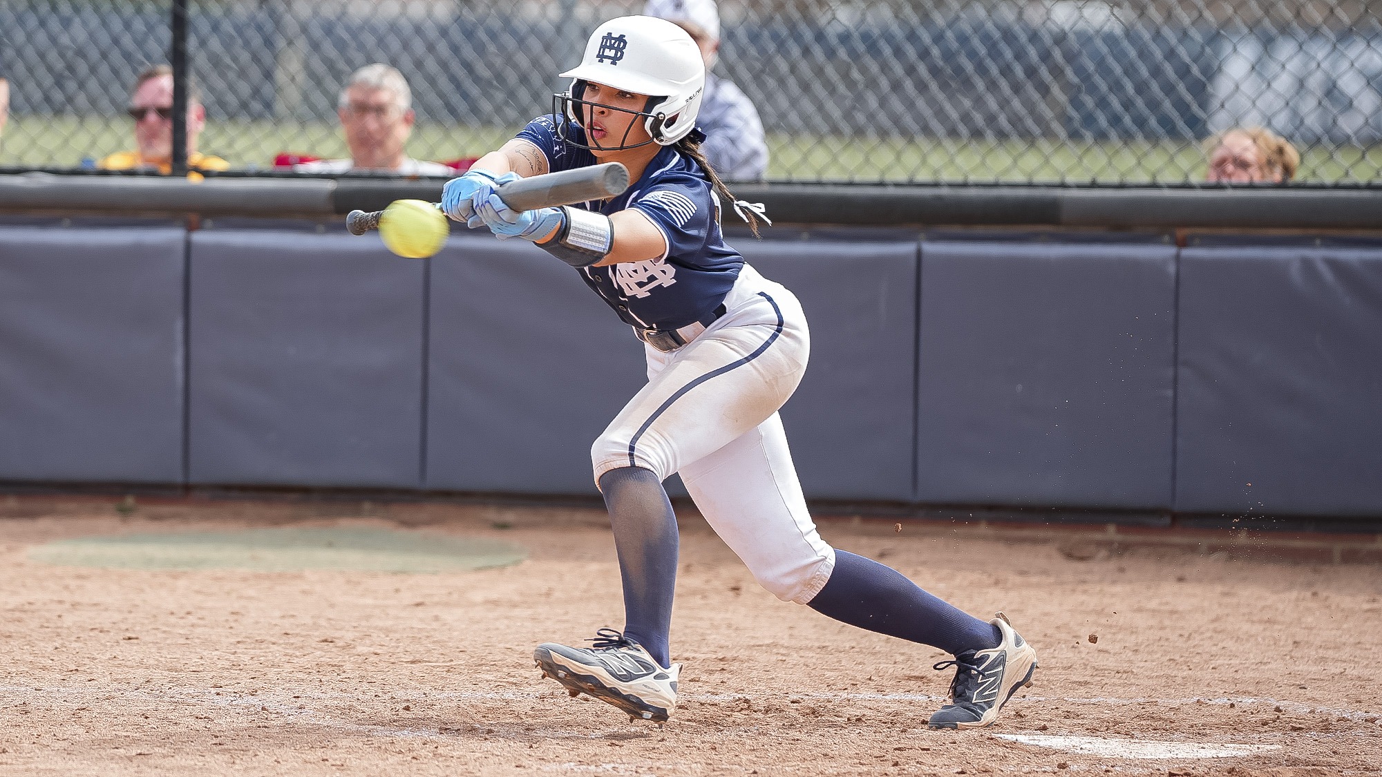 Makayla Johnson drops a bunt down in 2025