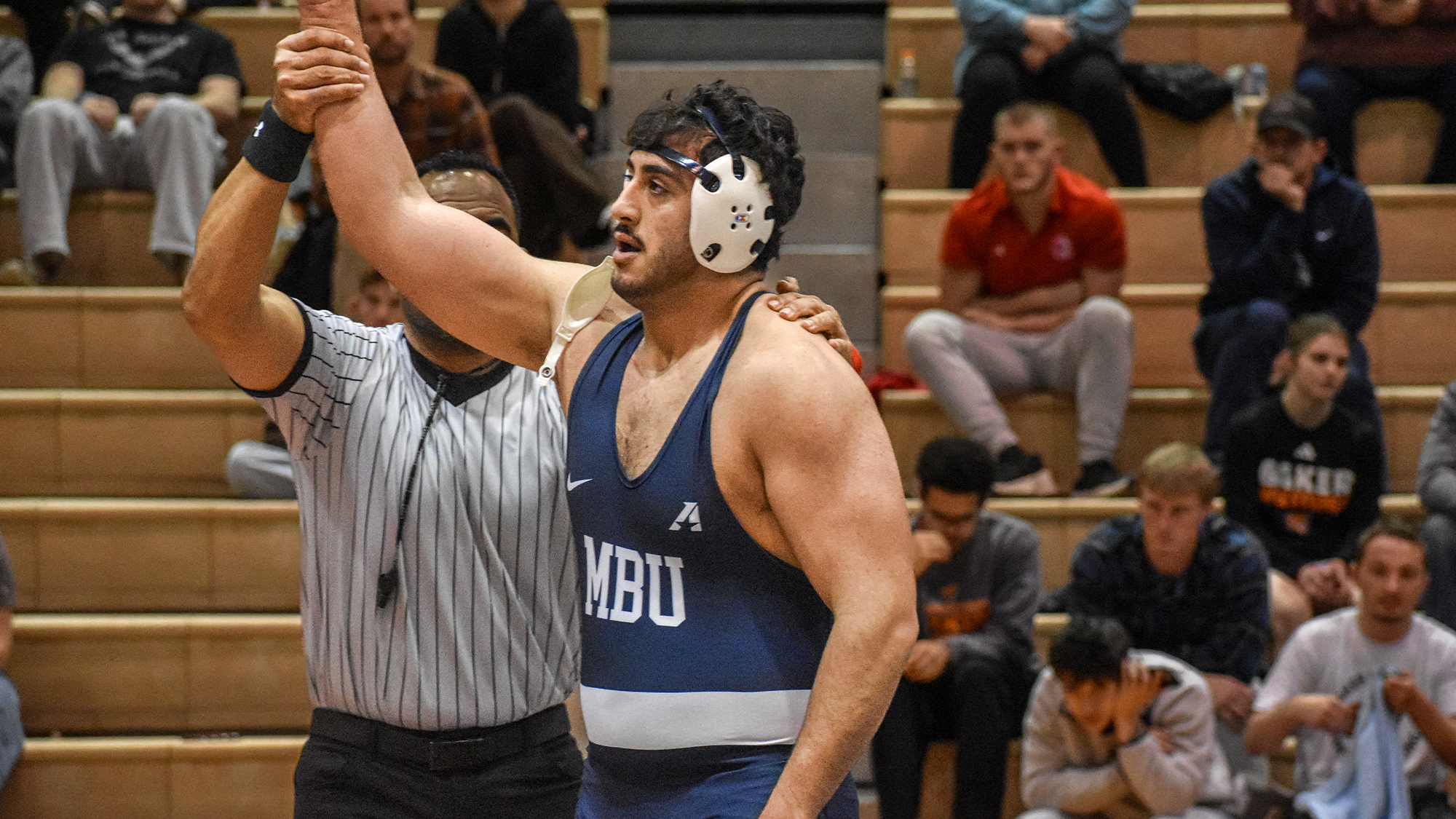 Amad Soufi gets his hand raised