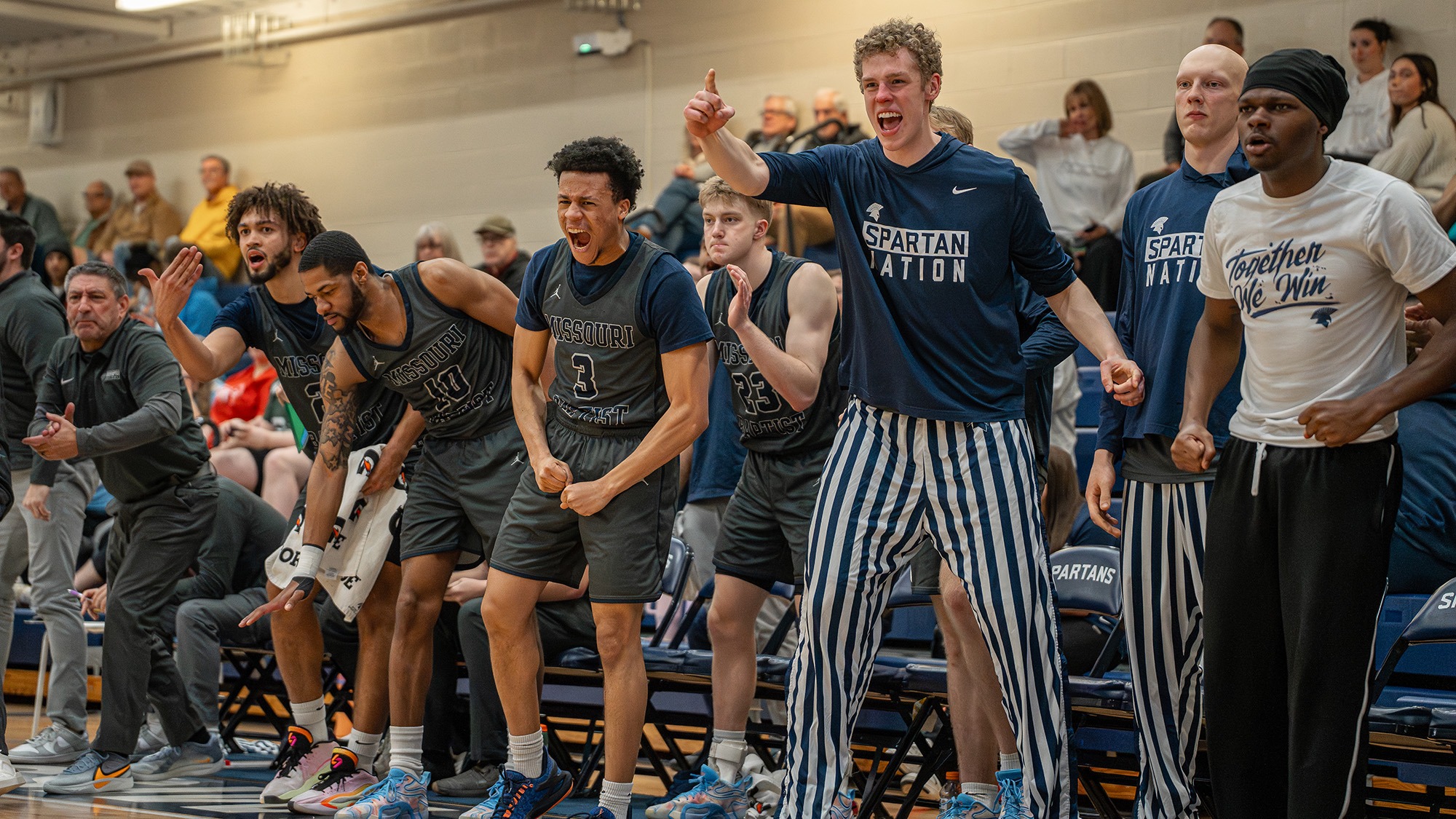 Bench Reacts vs Missouri Valley College