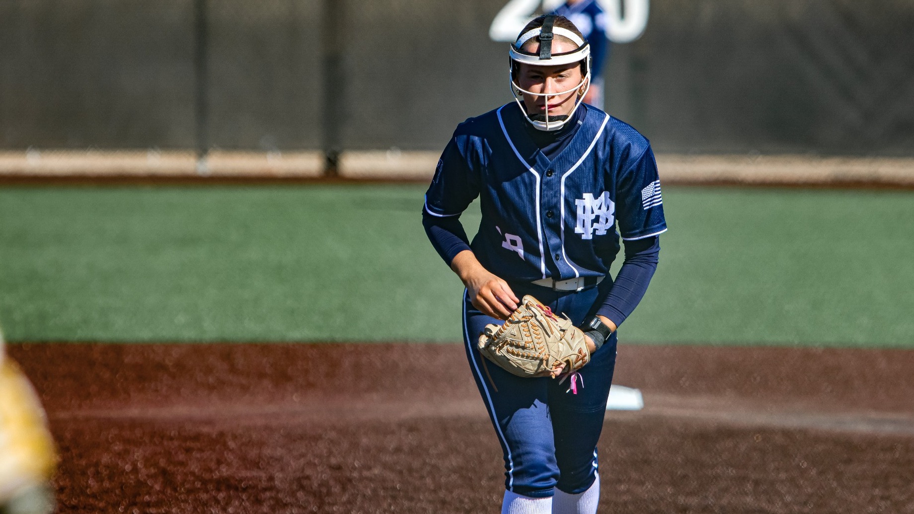 Kaylie Brake pitches vs Ottawa