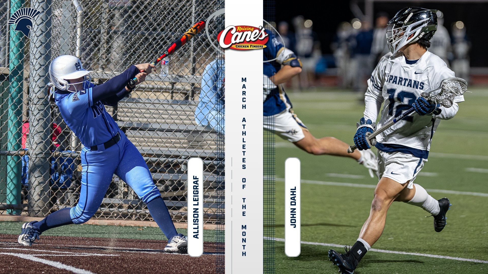 Leigraf and Dahl Selected March Athletes of the Month