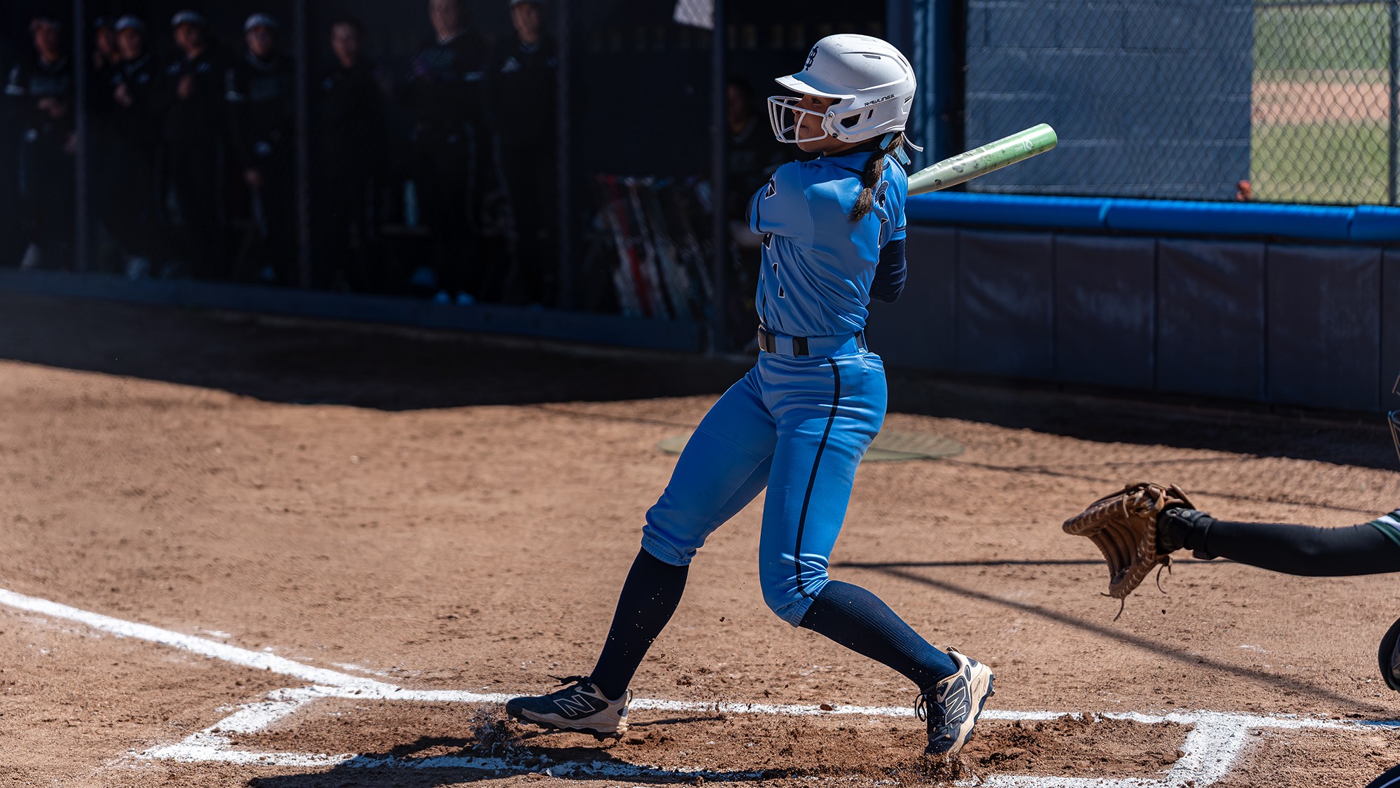 Makayla Johnson bats vs No. 17 CMU