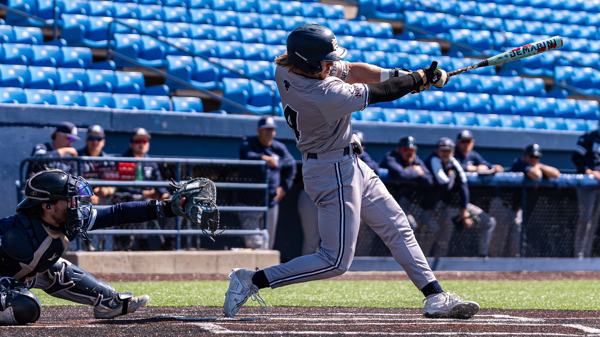 Griffin Brown hits vs Mount Mercy in Heart Elimination Game (5-2-26)