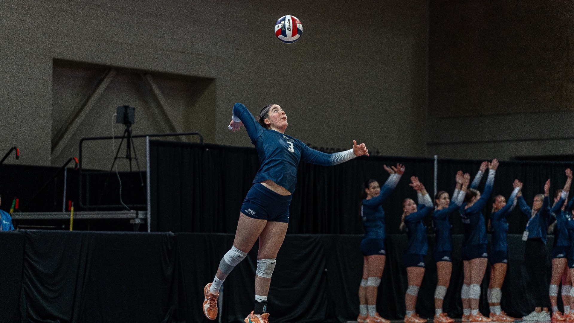 Women's Volleyball action shot