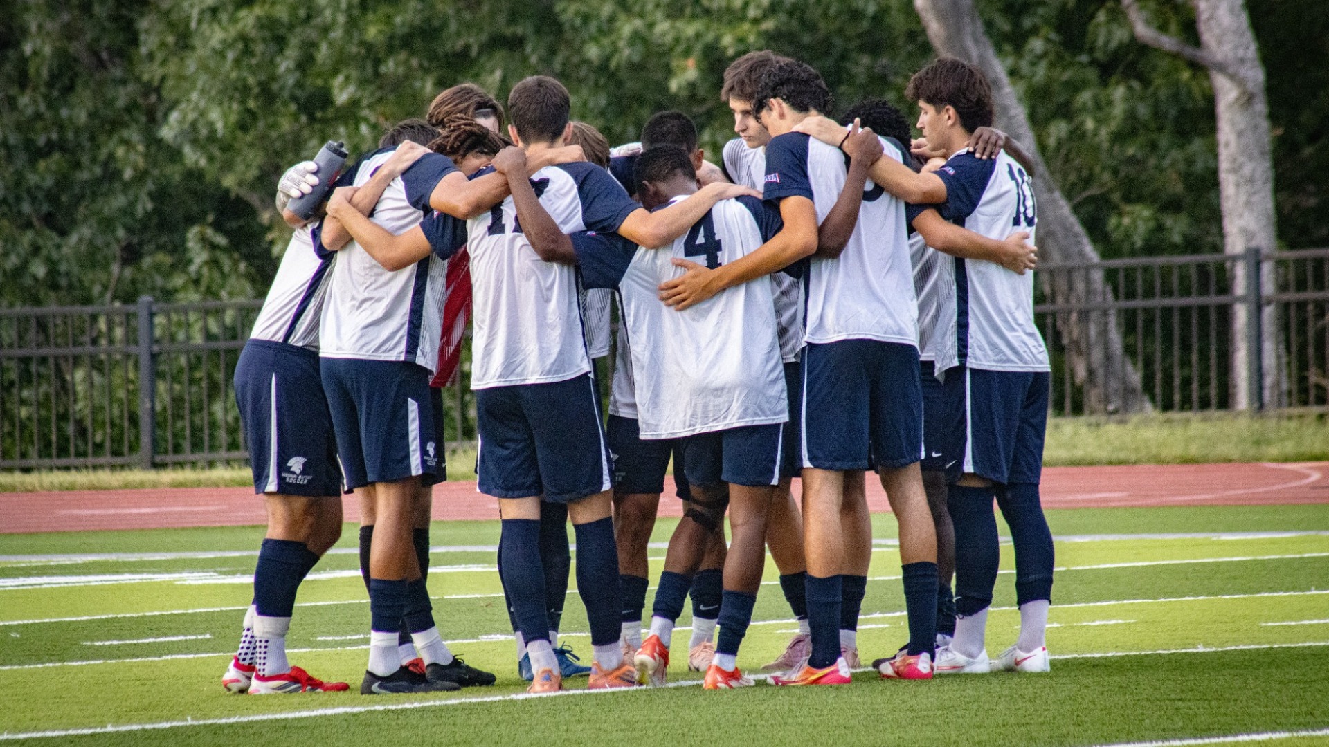Mens Soccer Huddle