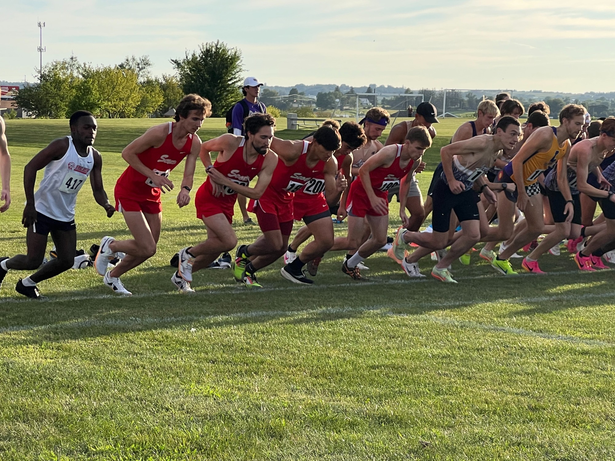 Men XC Start at Loras