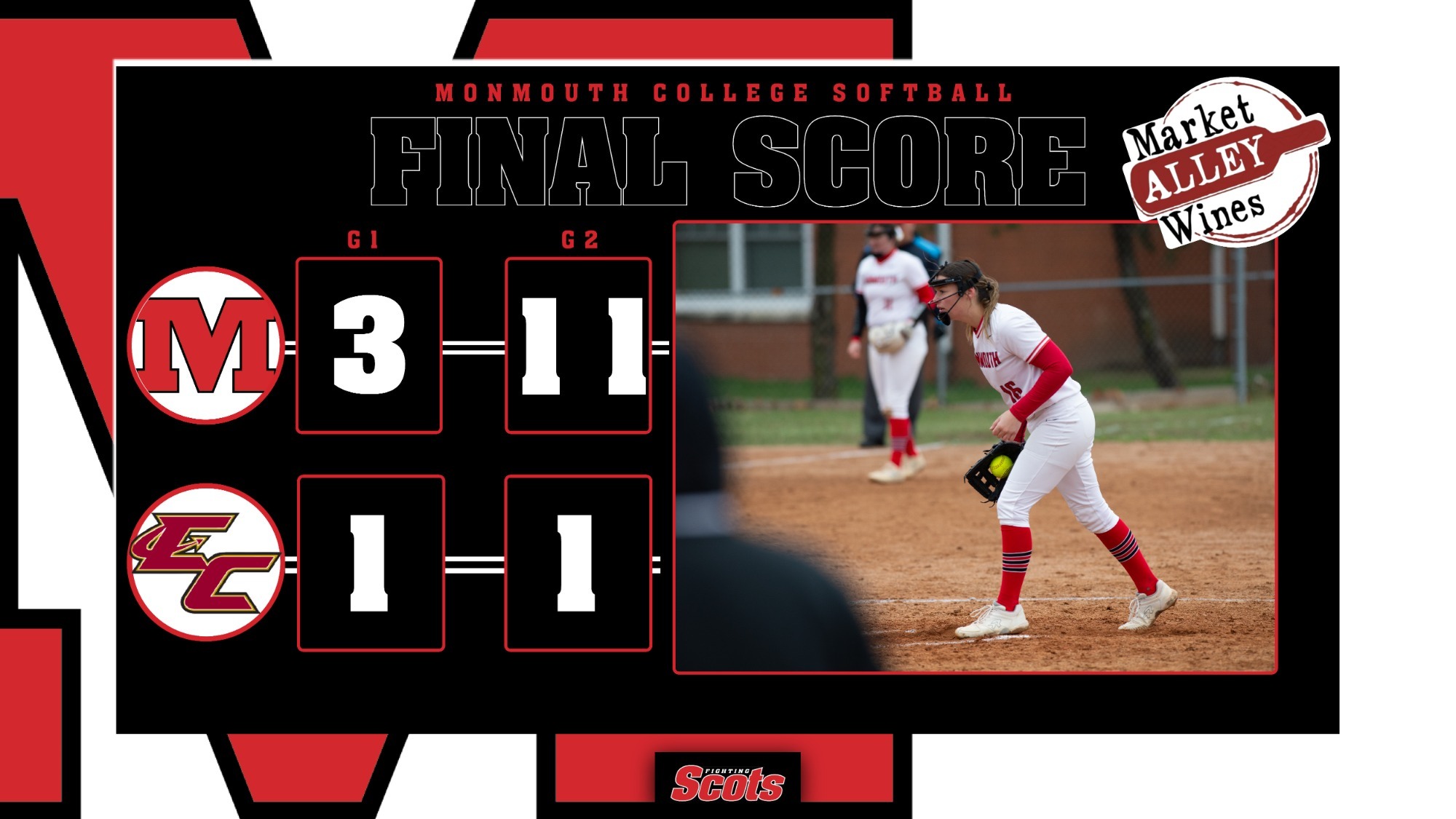 Softball Sweeps Eureka