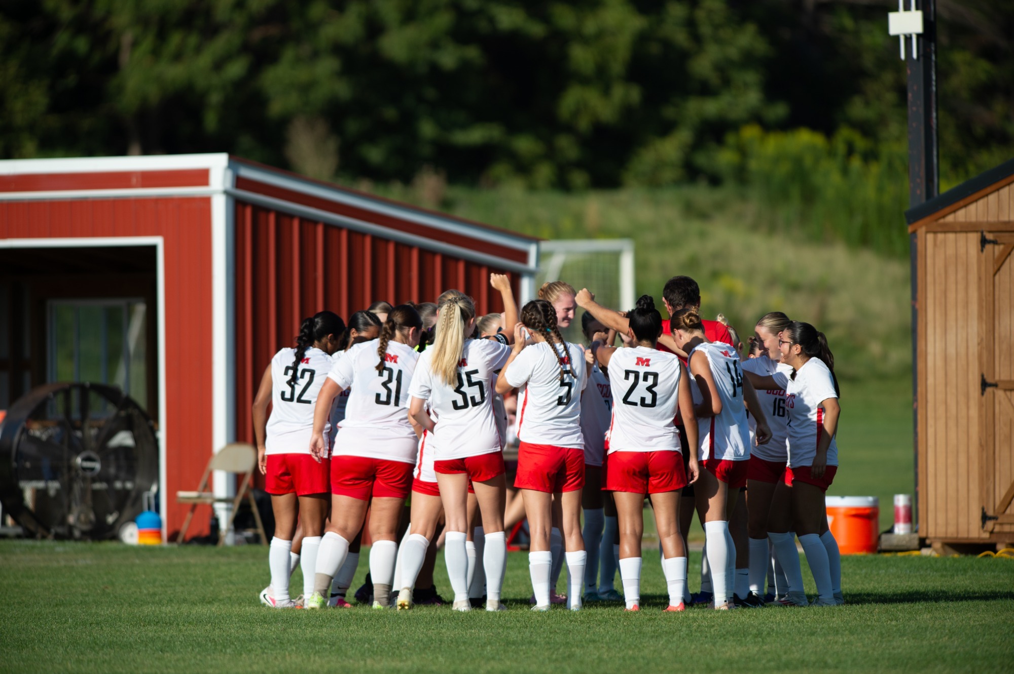 WSOC team huddle