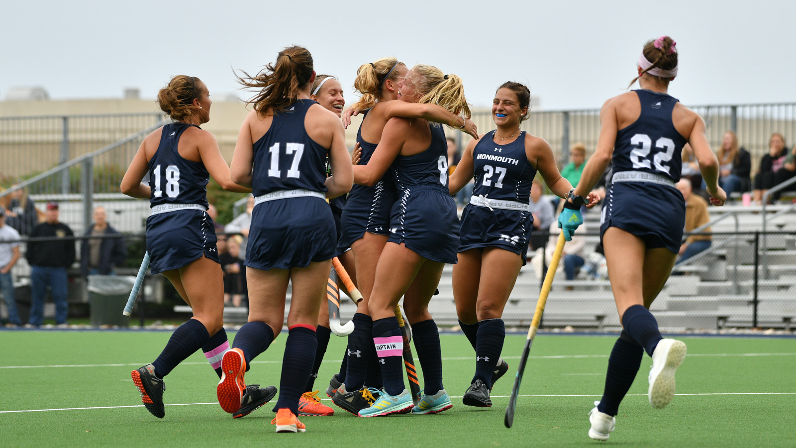 FIELD HOCKEY ROLLS PAST RIDER Monmouth University Athletics