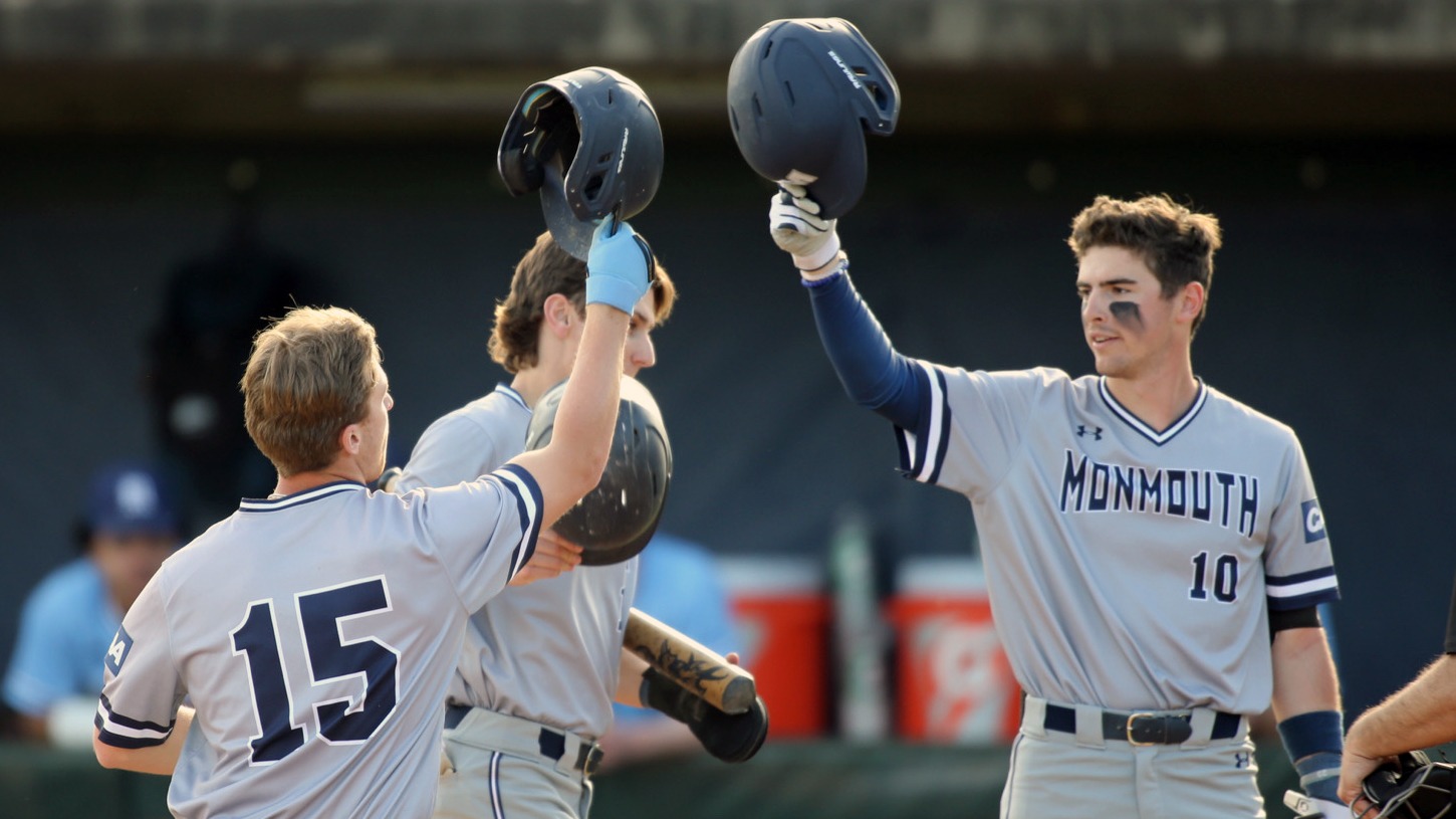 BASEBALL MOUNTS COMEBACK TO IGNITE DH SWEEP Monmouth University Athletics