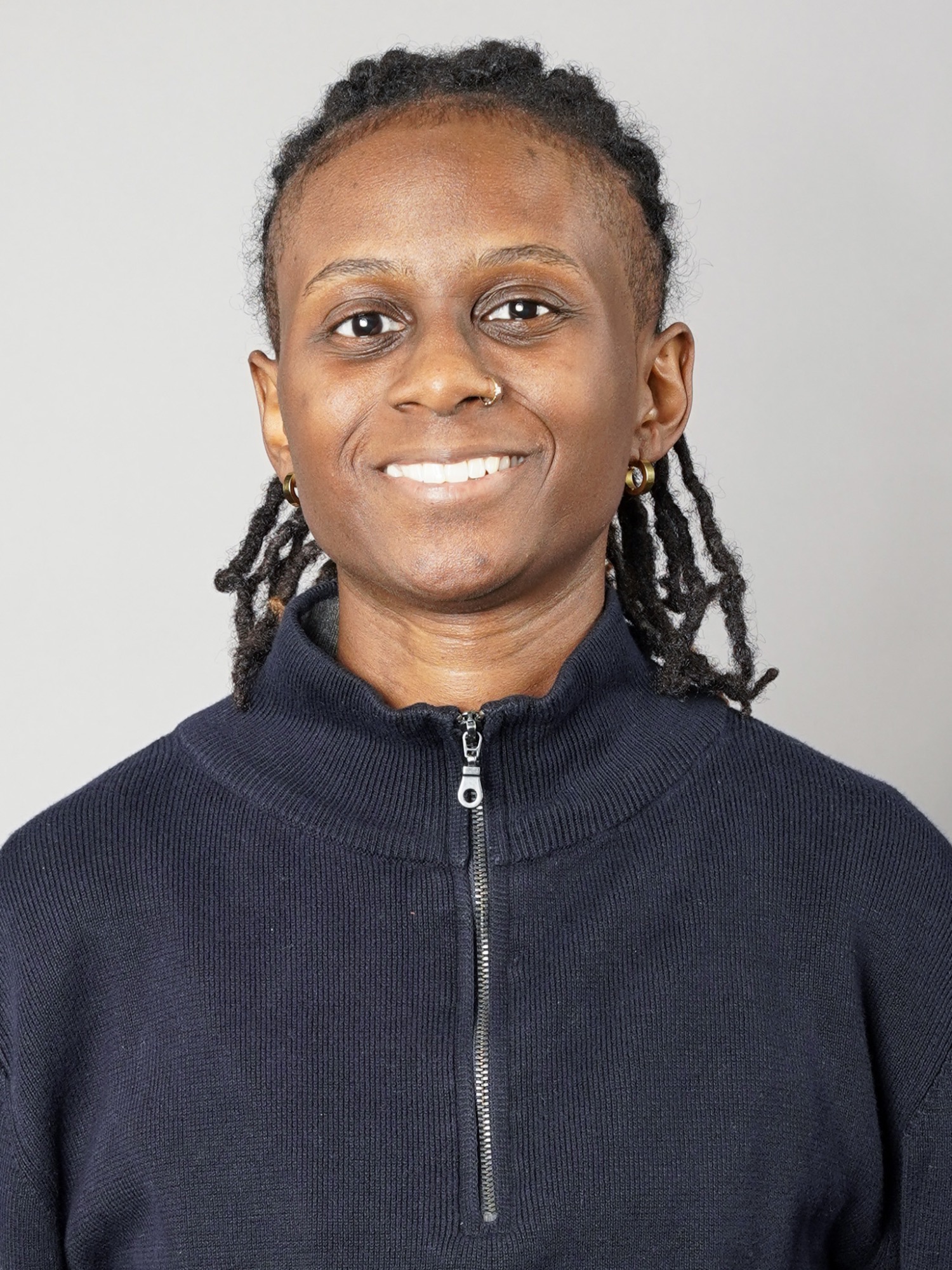 Nijeria Carter (Head and shoulders mug shot in a black zip up sweater)