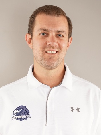 Andrew Madden (Head and shoulders mug shot in a white golf shirt with a Monmouth logo)