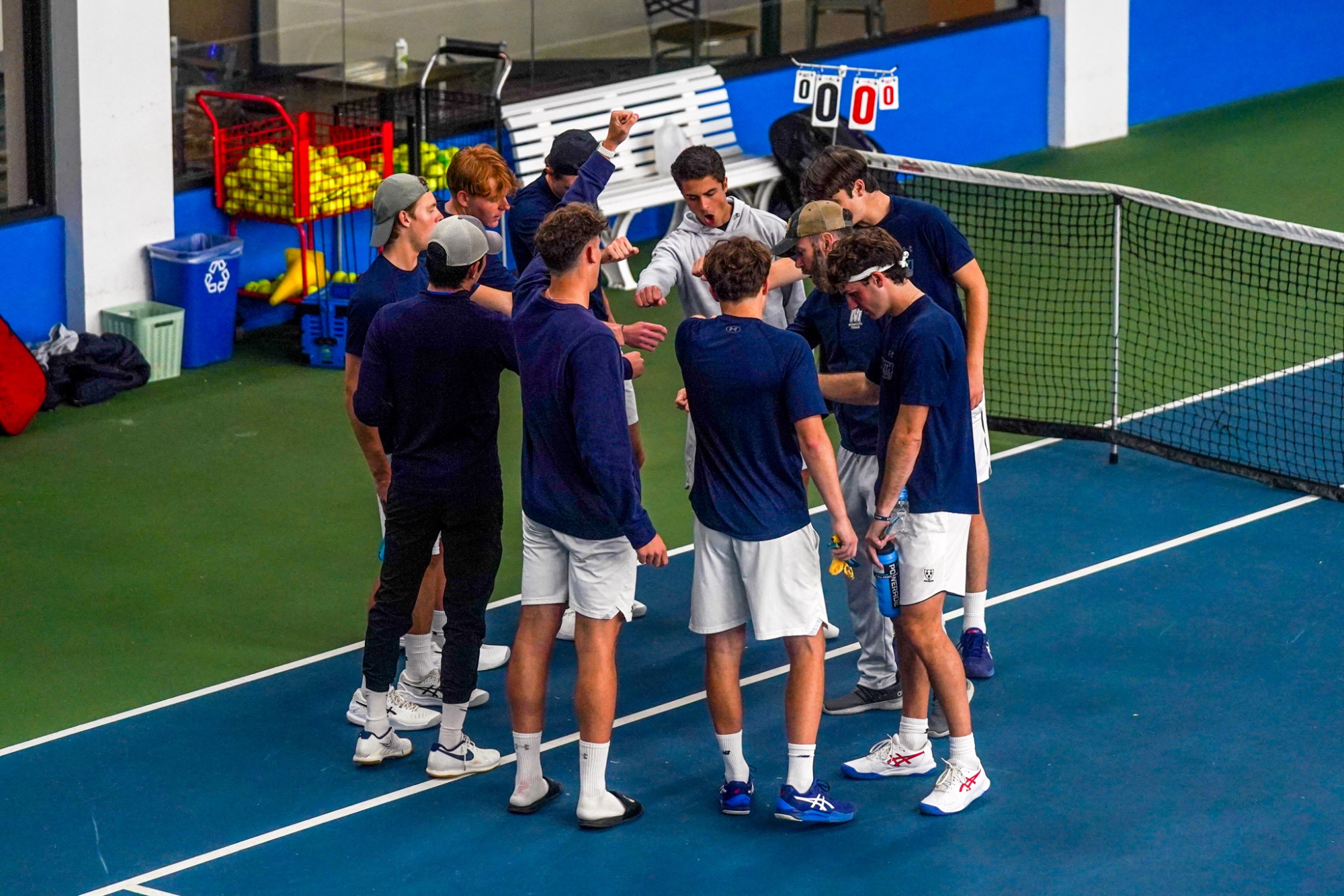 Team Huddle (Tennis vs. Hofstra 4.12.25)