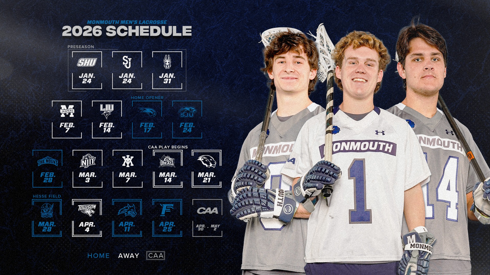 2026 Monmouth Men's Lacrosse Schedule