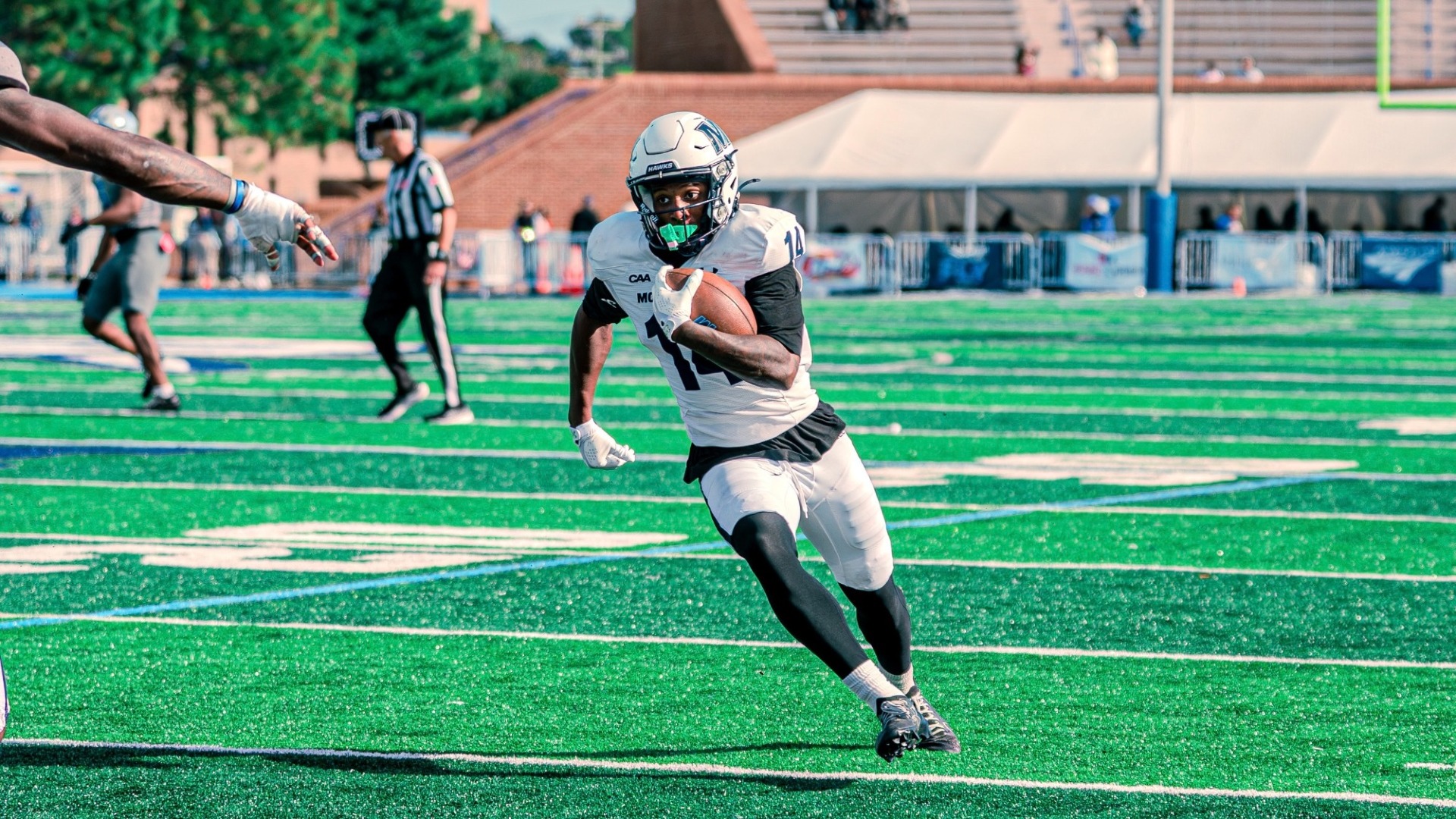 Christian Harrison, Monmouth Football at Hampton 10-24-26 OT