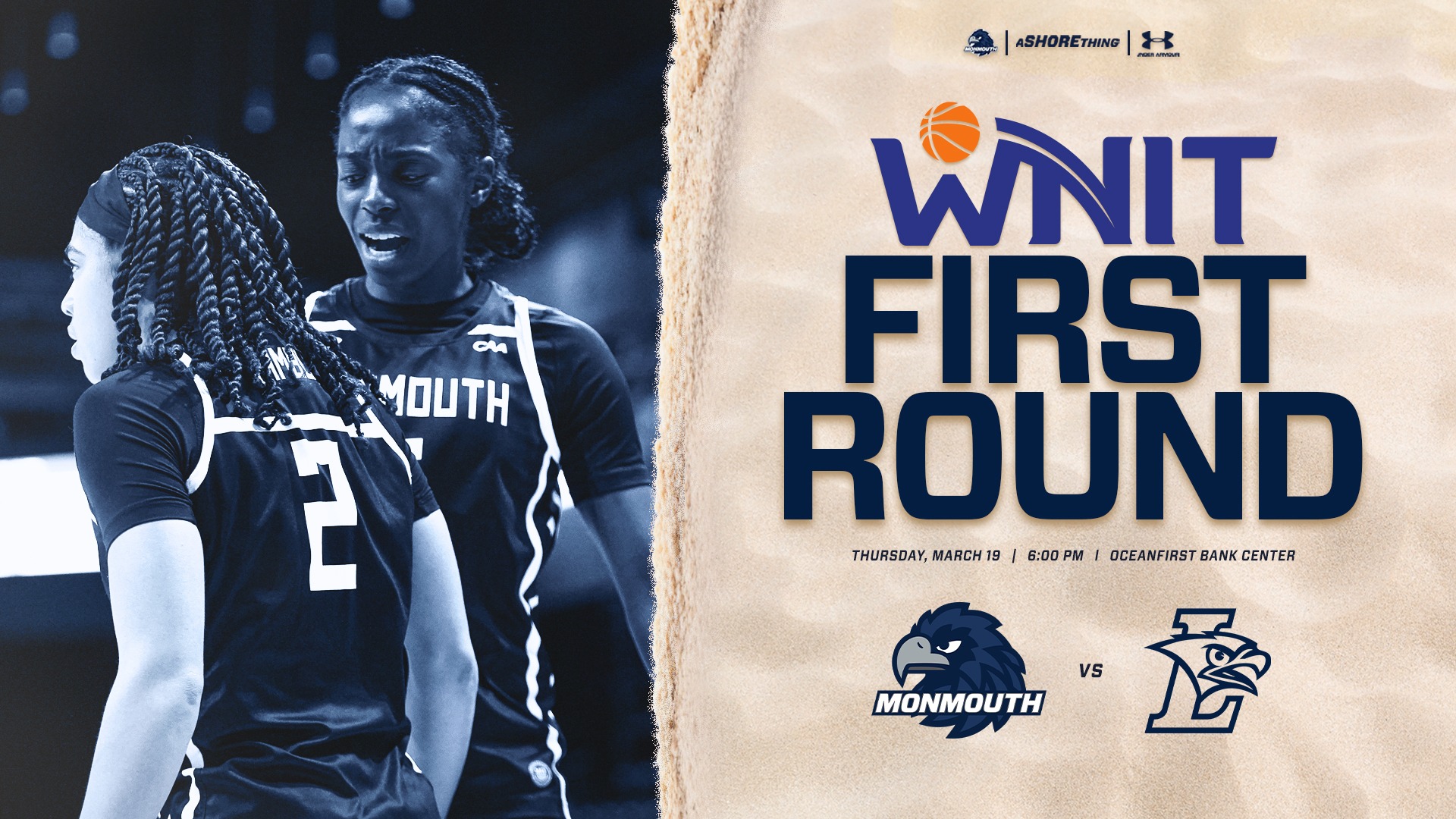 Monmouth WOmen's Basketball 2026 WNIT First Round