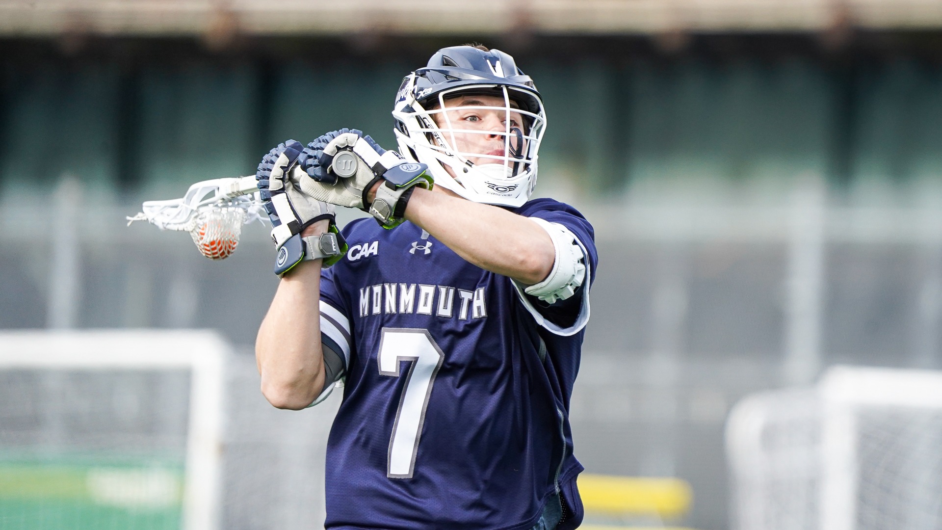 Miles Fang, Monmouth Men's Lacrosse at Manhattan 2-6-26 RS