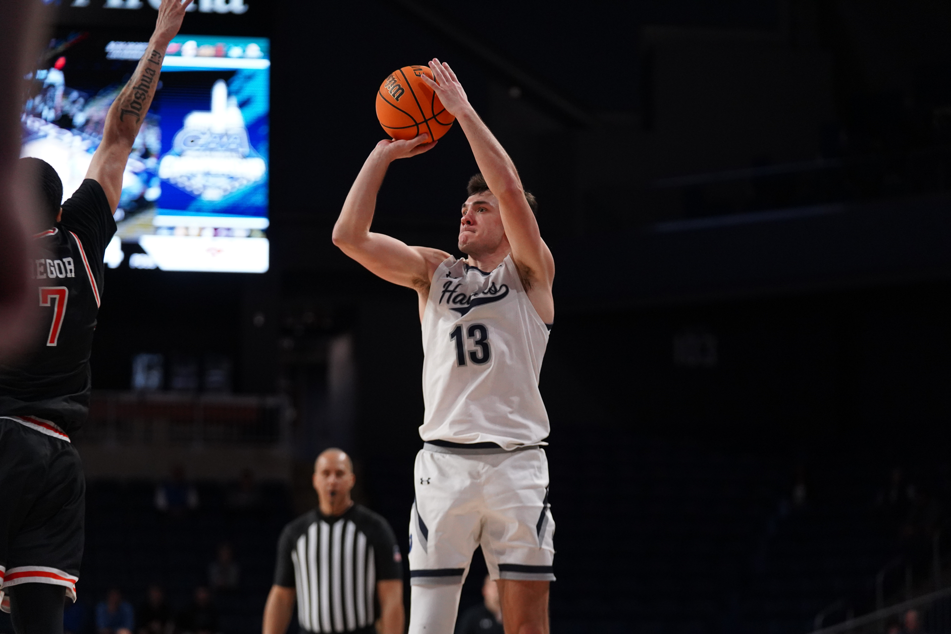 Jack Collins, #4 Monmouth Men's Basketball vs. #9 Campbell at 2026 CAA Championships 3-9-26 RS