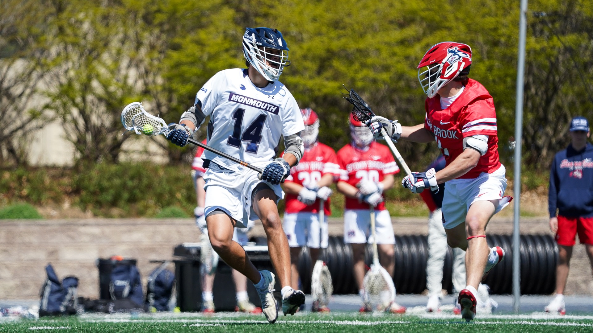 Riley Chester, Monmouth Men's Lacrosse vs. Stony Brook 4-11-26 KS