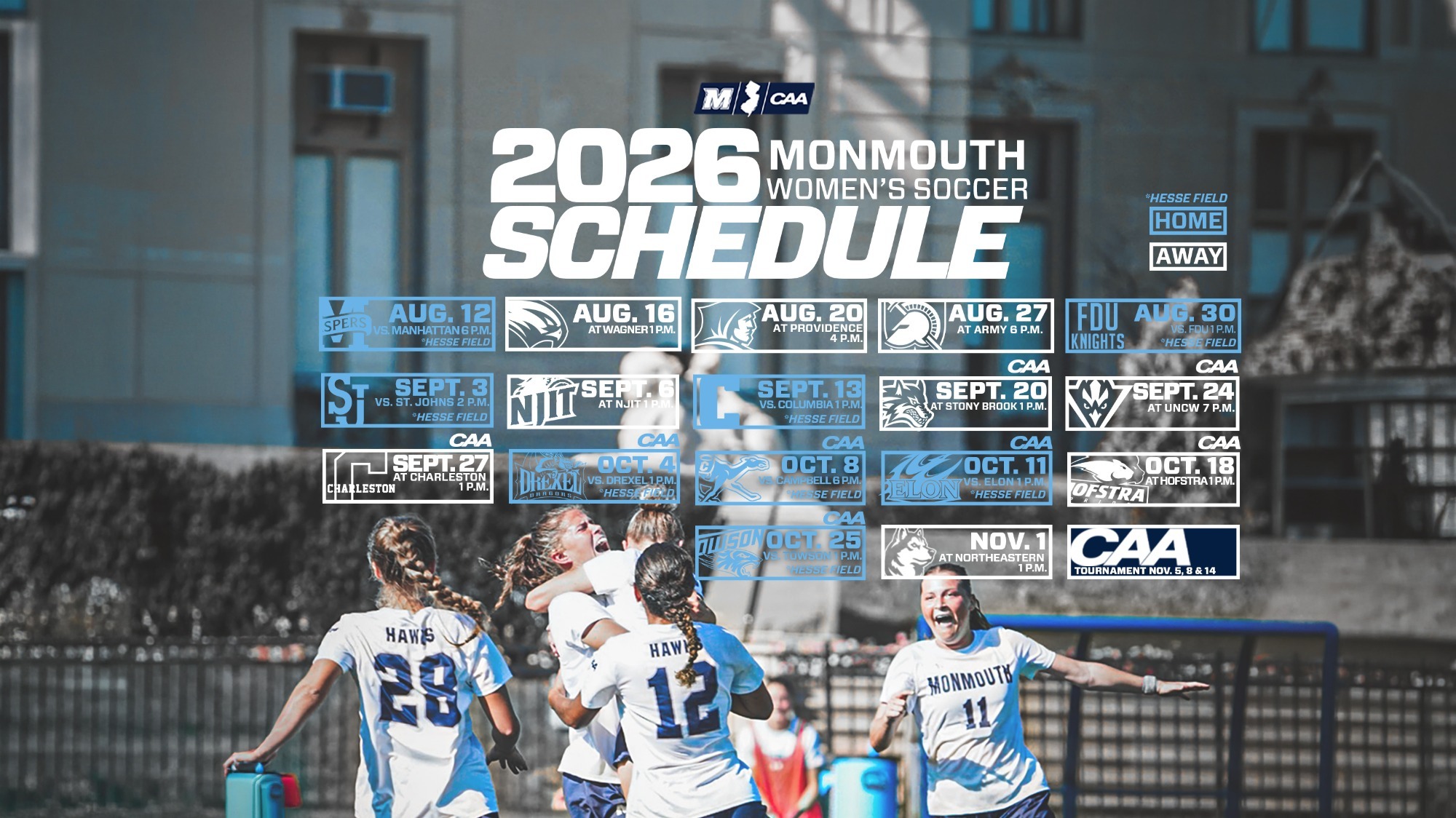 Women's Soccer 2026 Schedule main story graphic