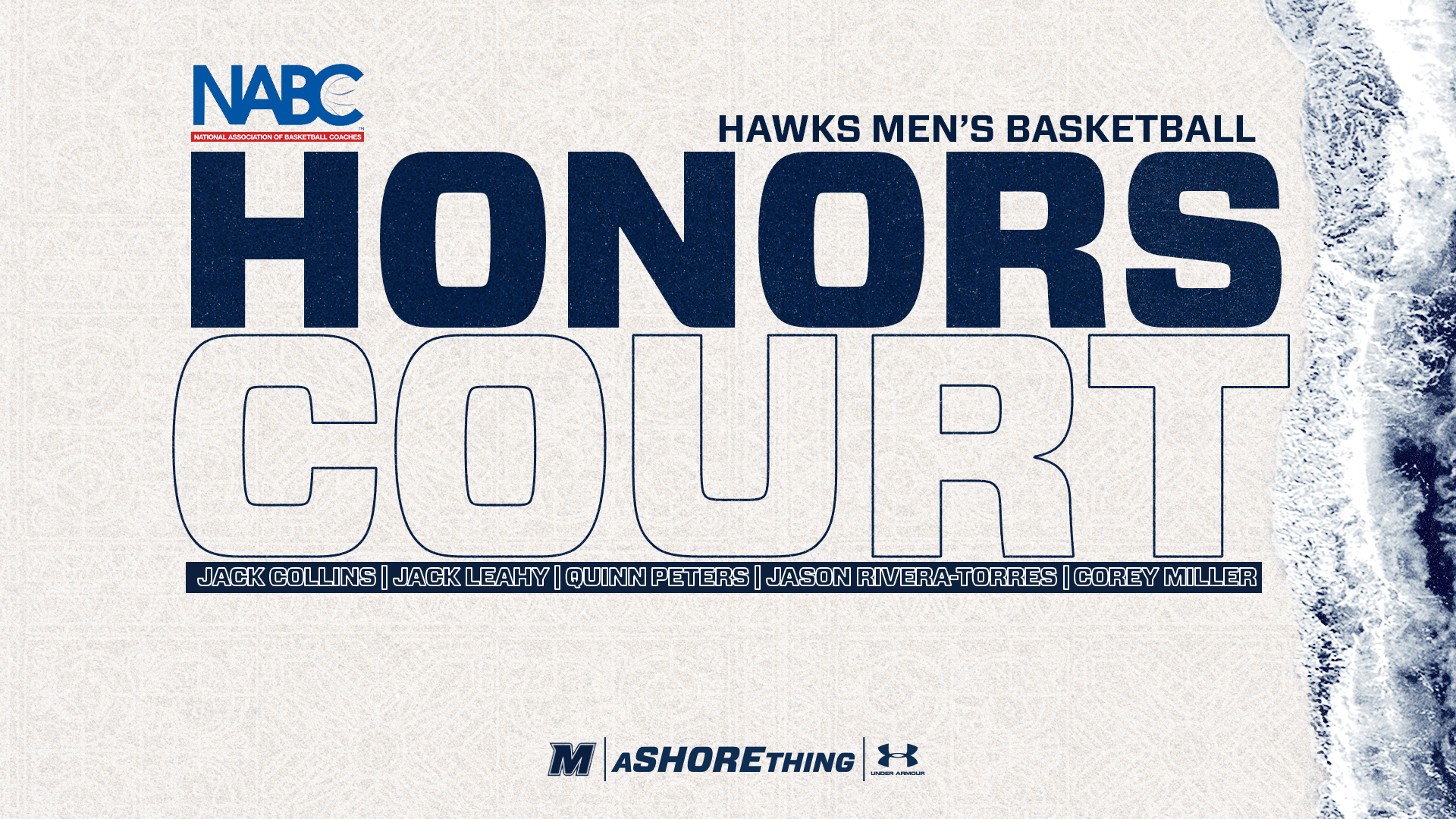 2025-26 NABC Honors Court (water and sand with an NABC logo and text saying 2025-26 NABC Honors Court)