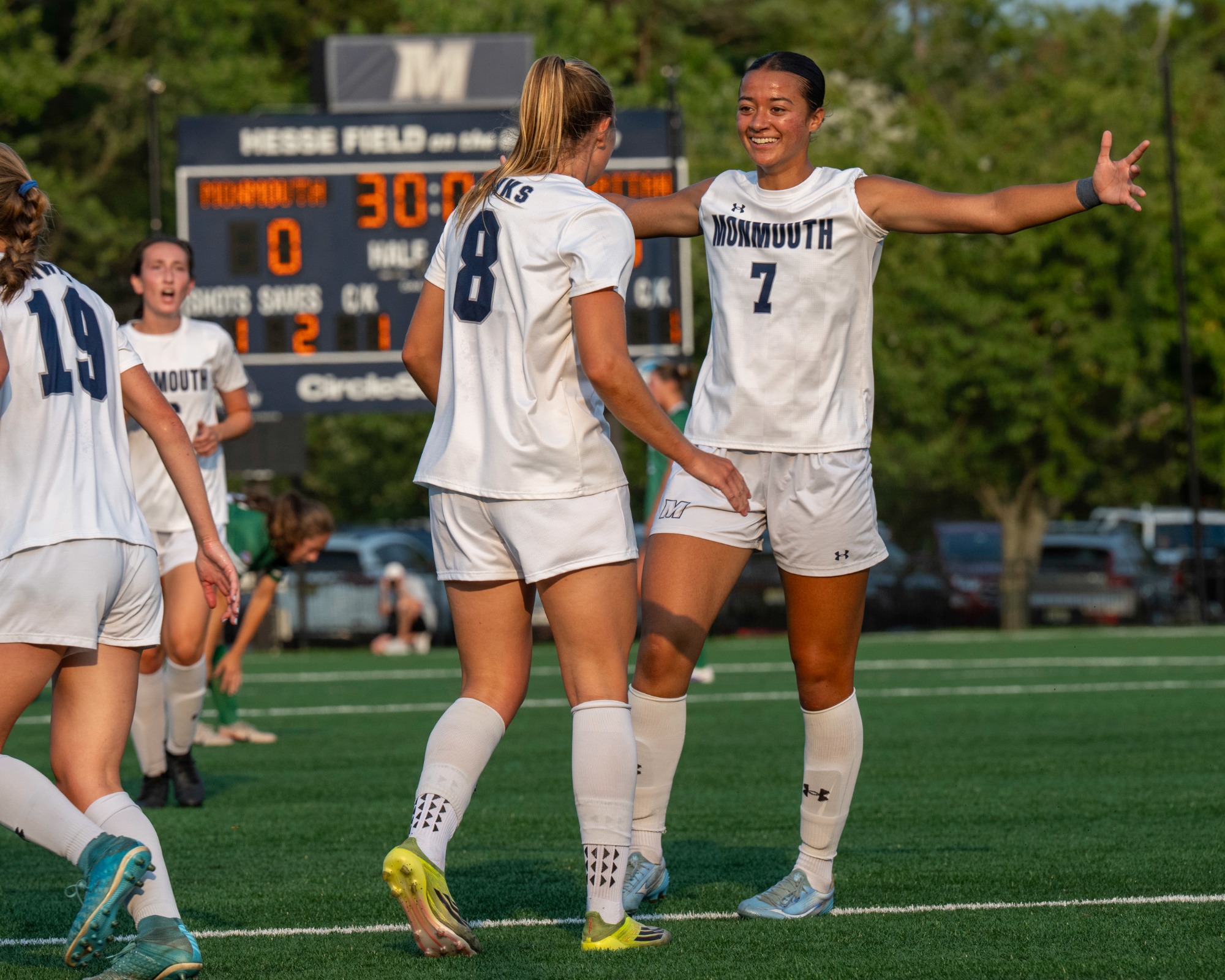 Ashley Lavrich & Marie Bogue, Monmouth Women’s Soccer vs Manhattan, 08/12/2026