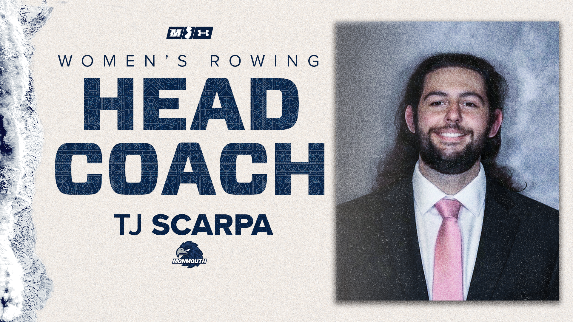 Head Coach TJ Scarpa hiring graphic
