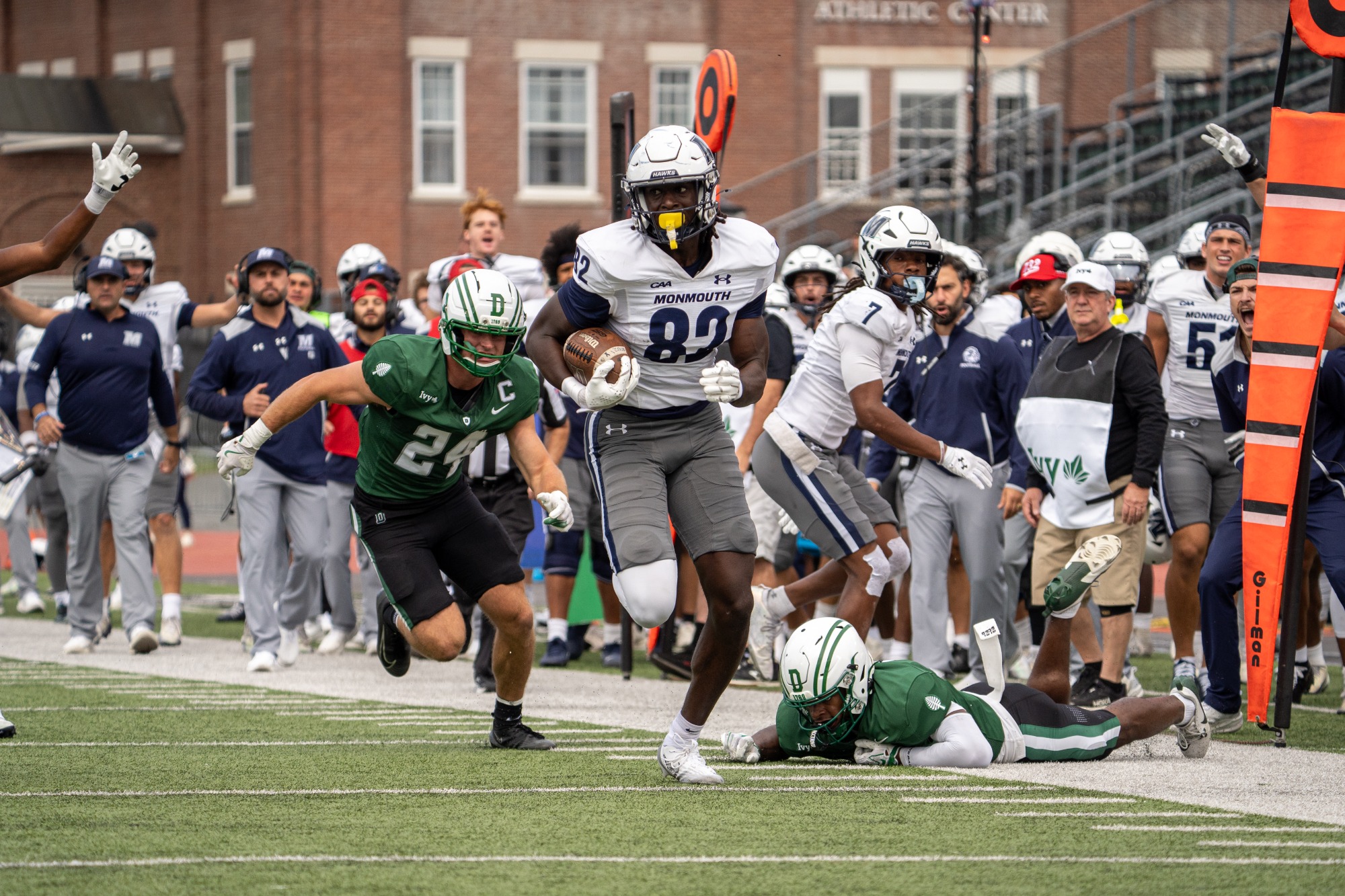 Greg Genross, Monmouth Football at Dartmouth 9-26-26 RS