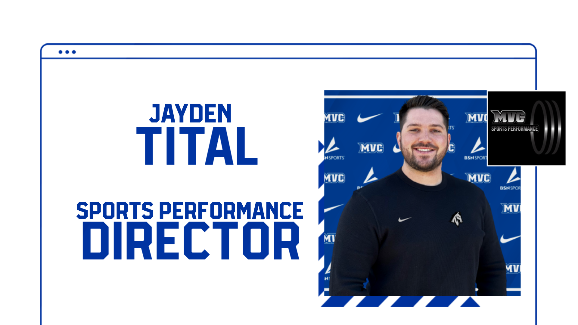 Tital hired as Sports Performance Director Monte Vista Christian School