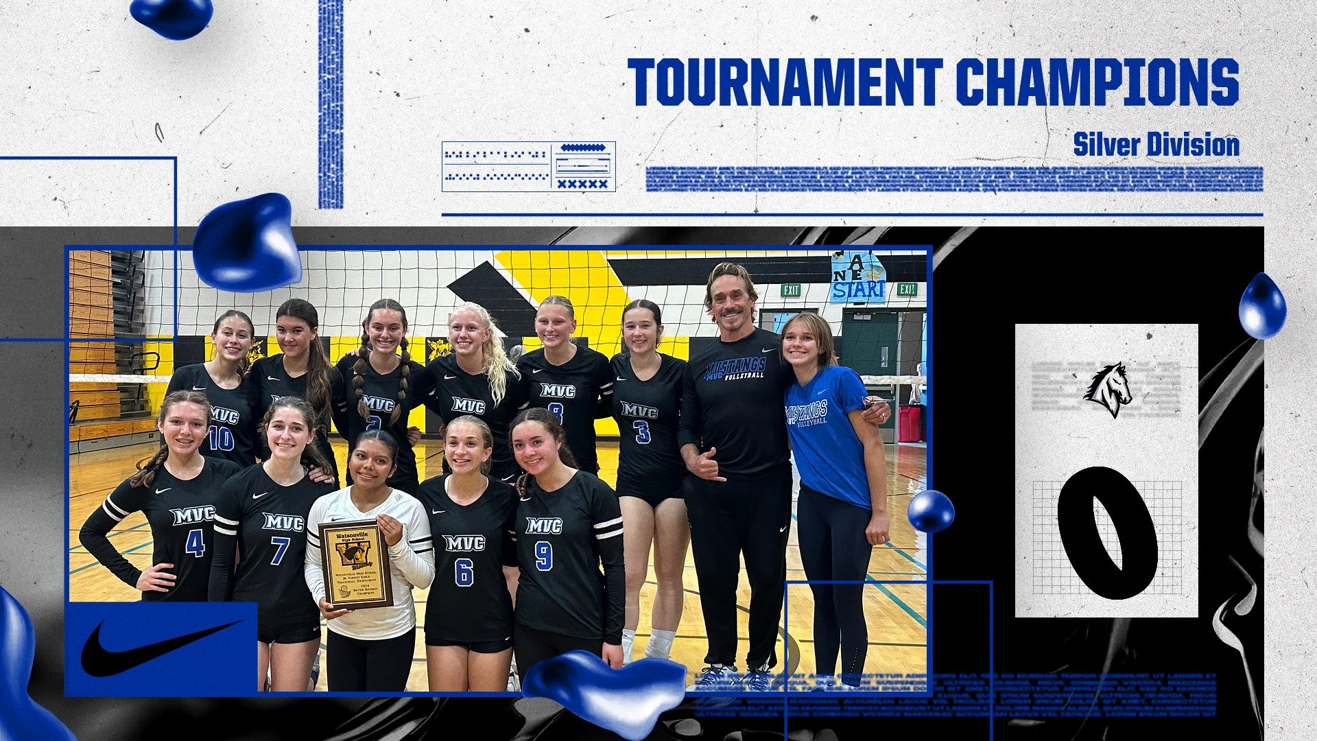 JV Volleyball Tournament Champions