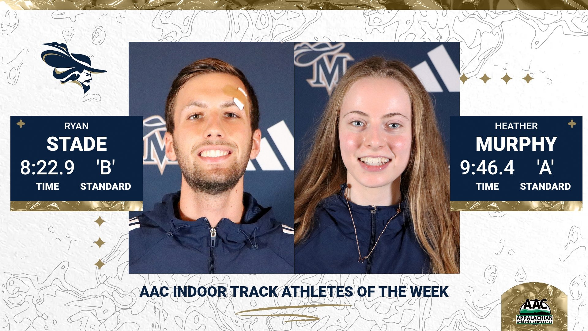 MT&F WT&F AAC Indoor Track Athletes of the Week 012626
