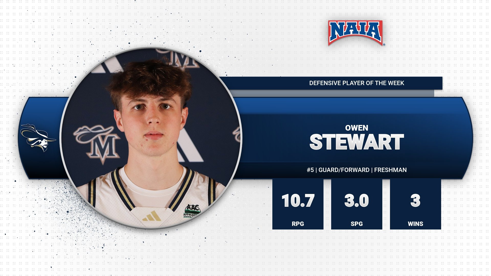 MBB NAIA Defensive Player of the Week 2-17-26