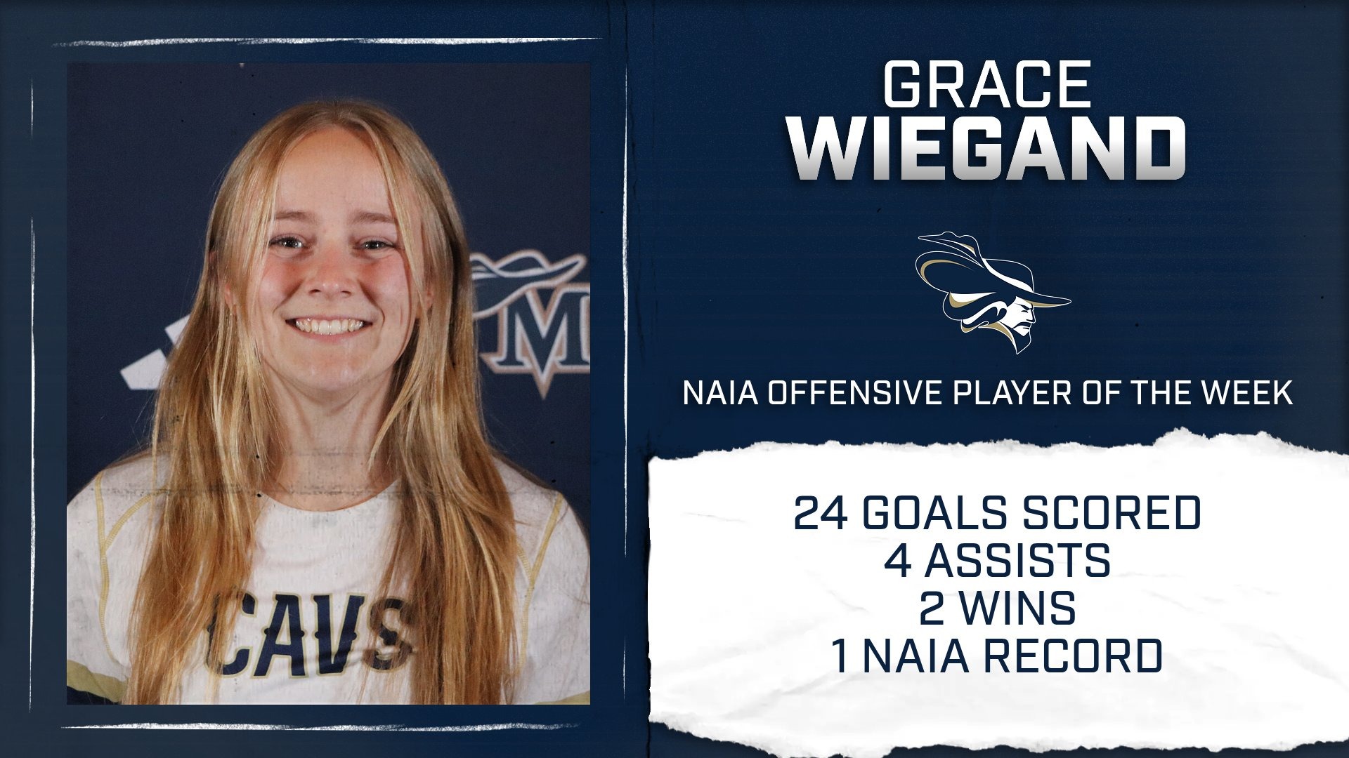 WLAX NAIA Offensive Player of the Week 2-24-26