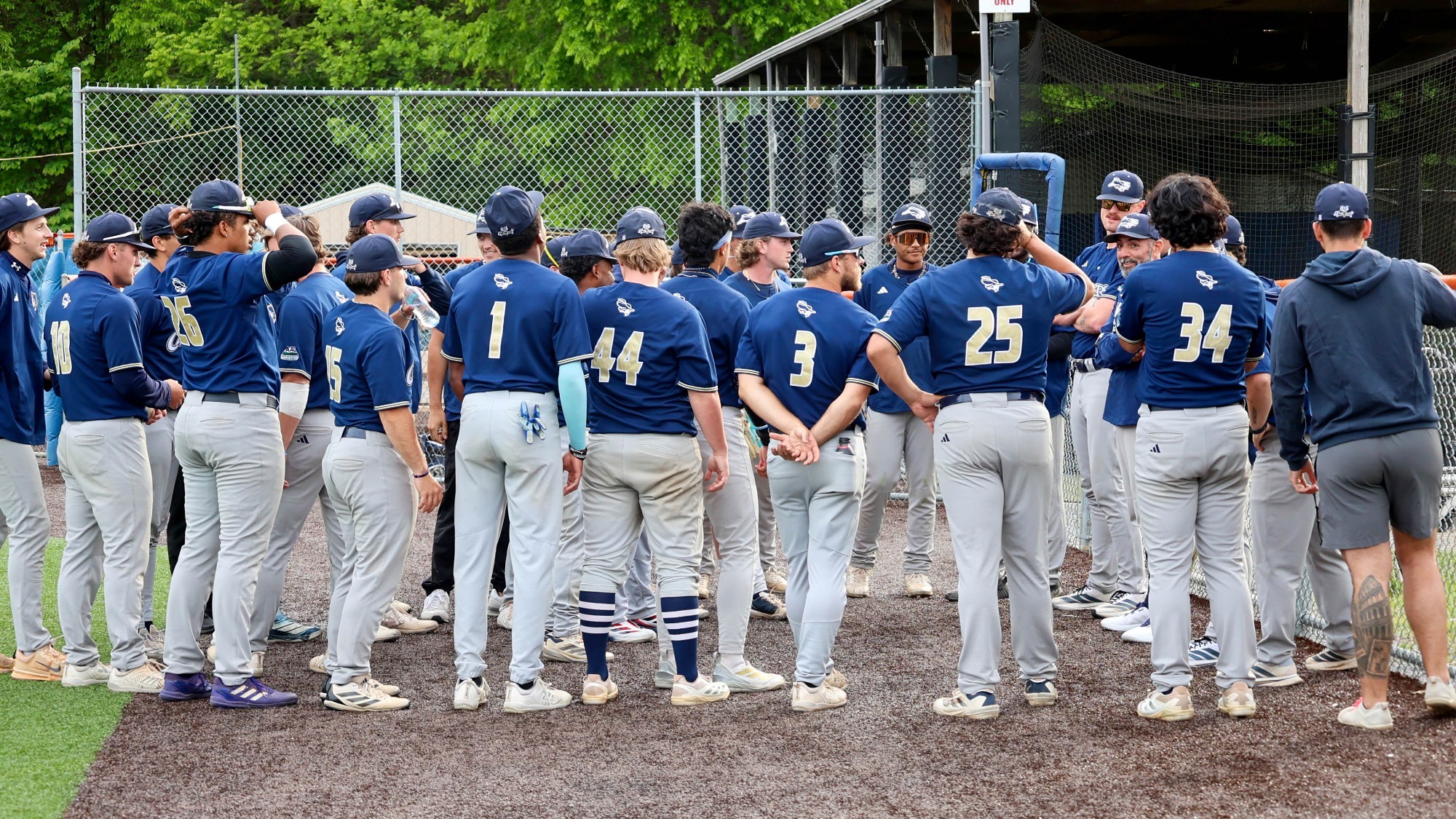 Baseball Pre-Game Team Huddle vs. Tennessee Wesleyan 050126