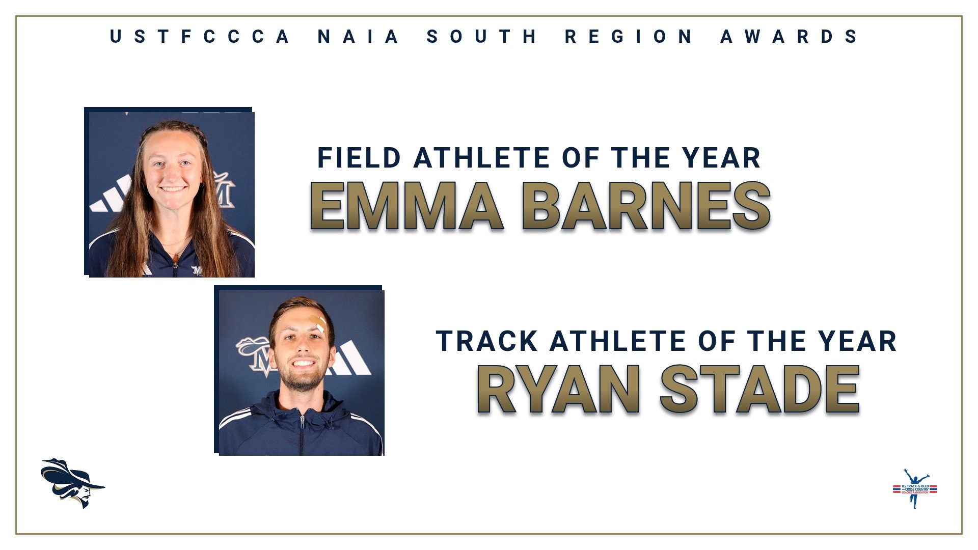 WT&F MT&F USTFCCCA NAIA Outdoor South Region Awards 5-15-26