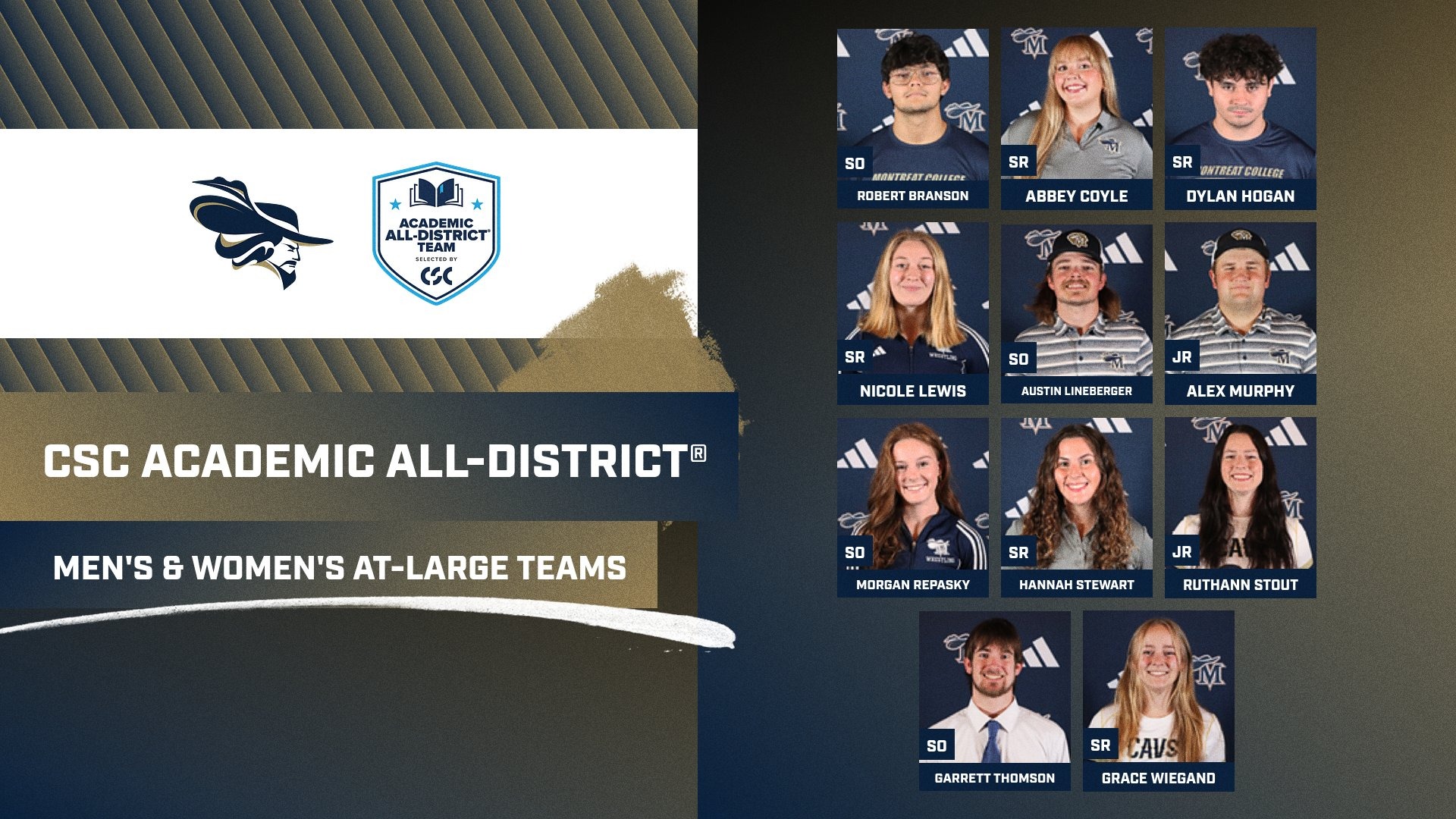 WREST GOLF LAX CSC Academic All-District Team 6-16-26