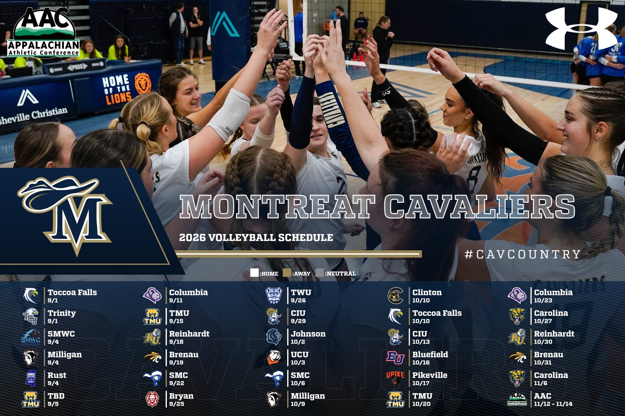 VB 2026 Schedule Release 8-5-26