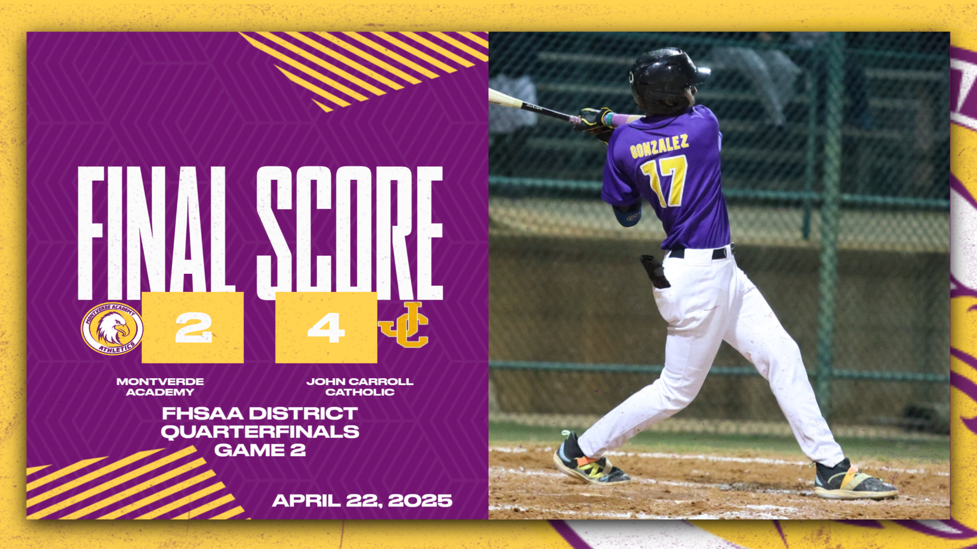 Baseball Loses at JCC