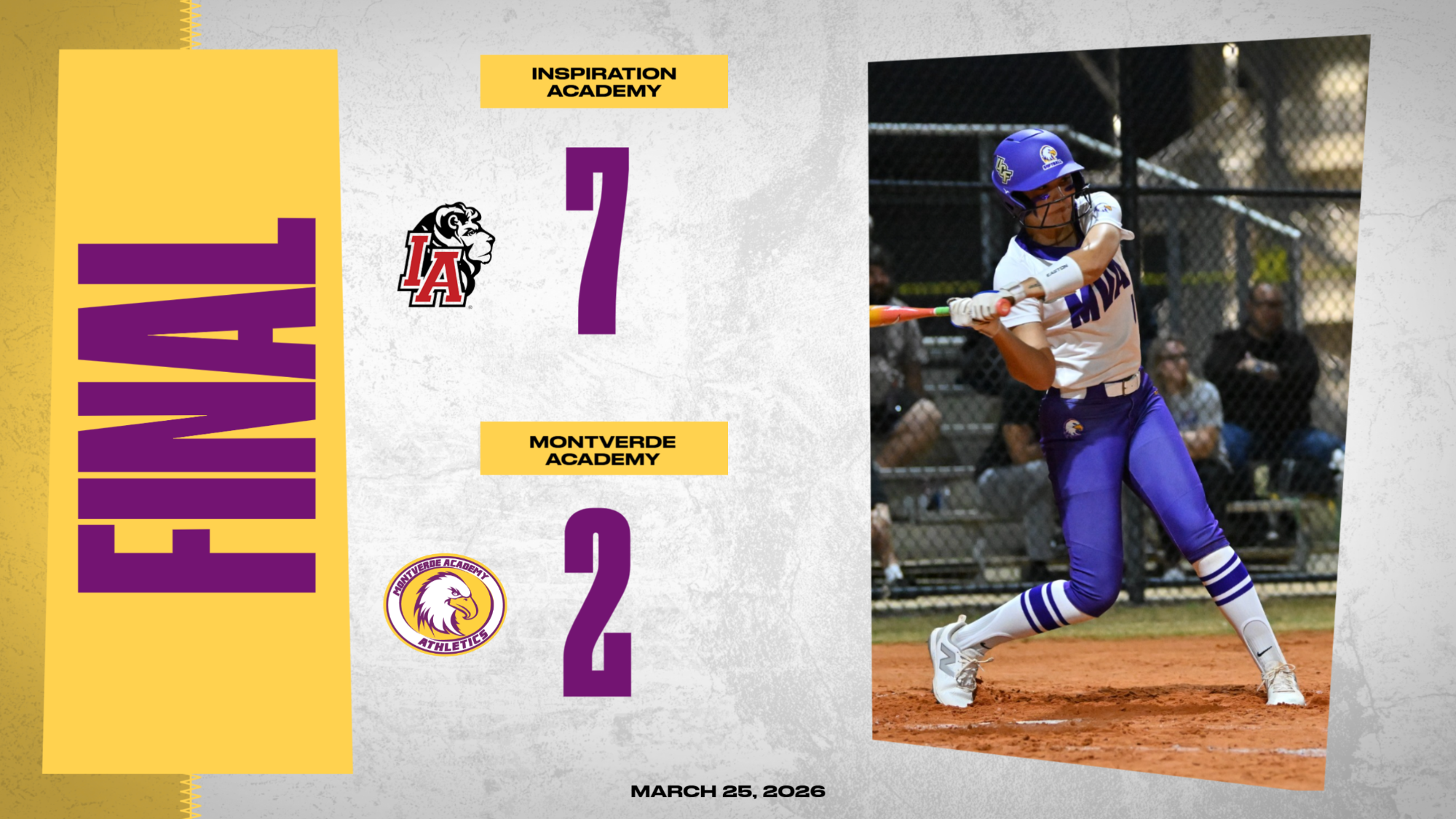 Softball lost to Inspiration