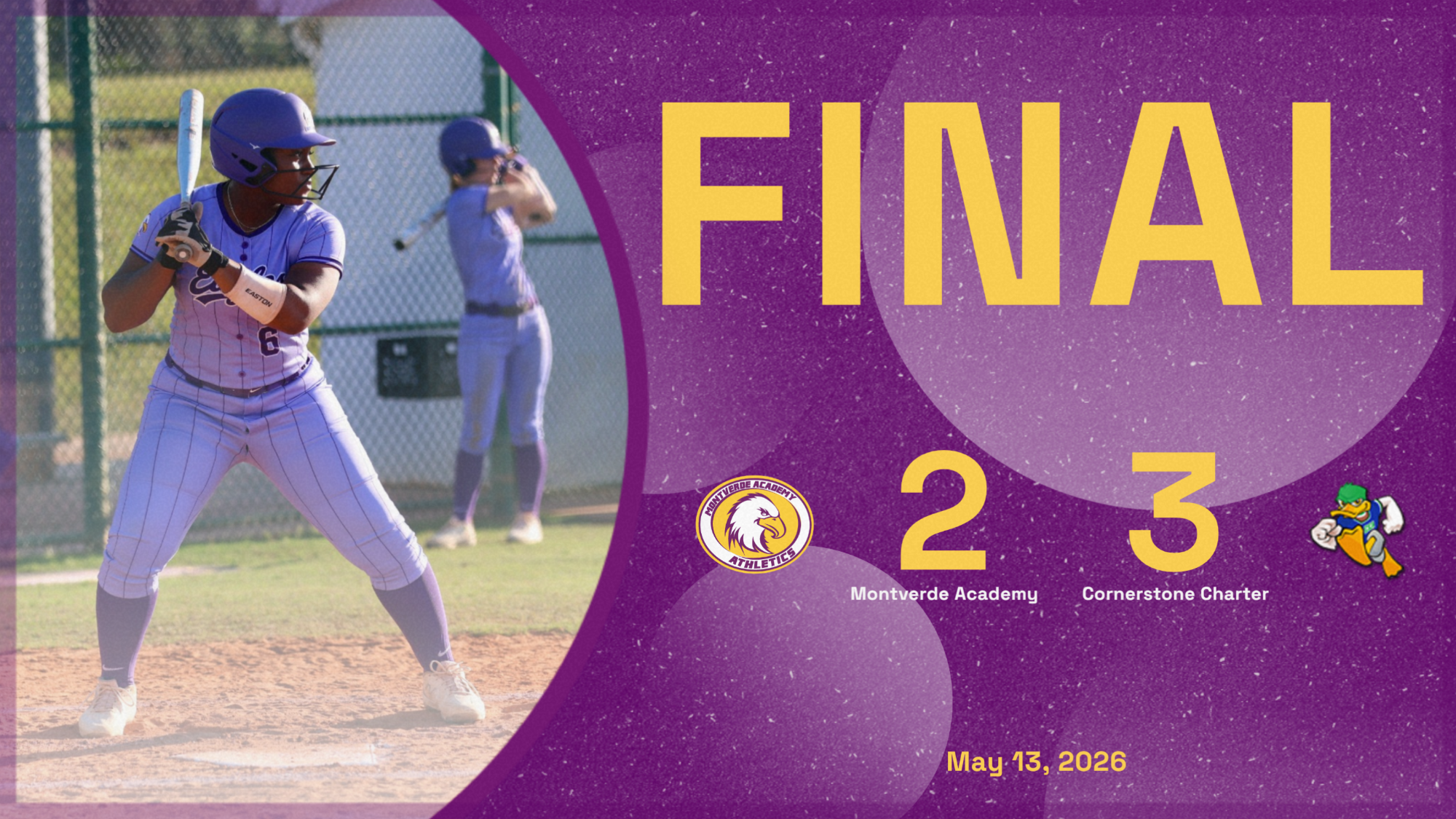 Softball loses to Cornerstone