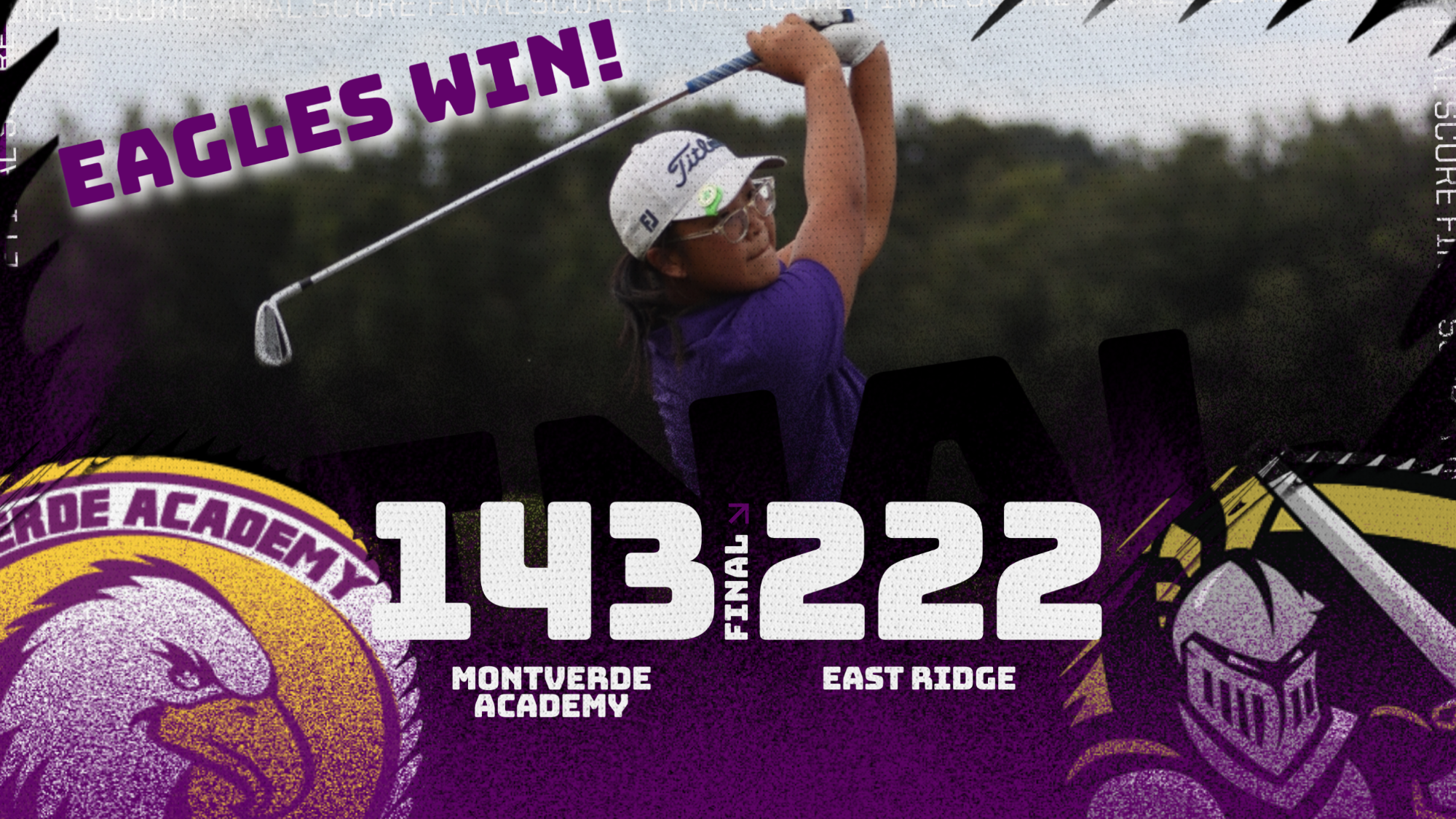 Girls Golf East Ridge Match post