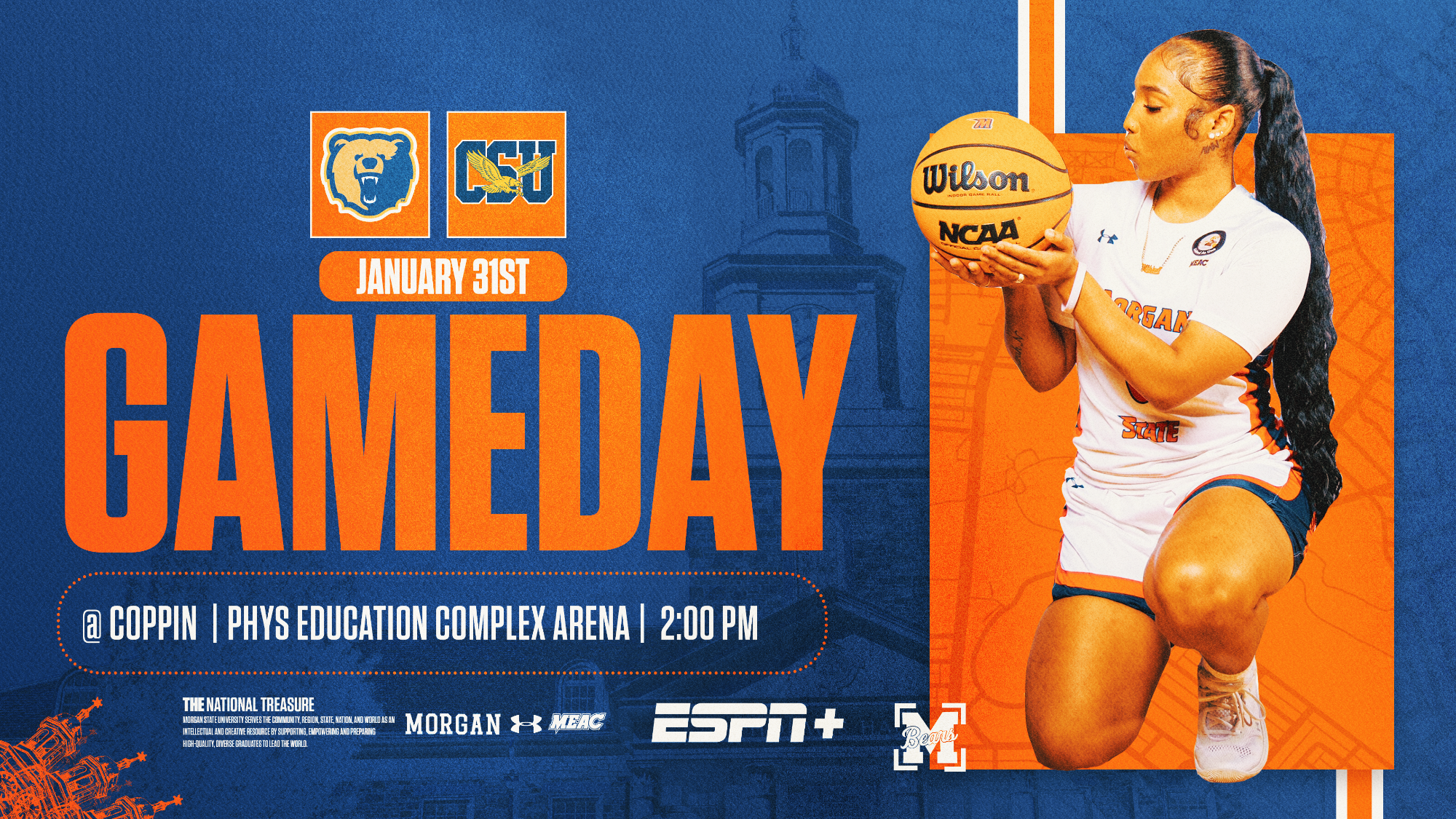 WBB at Coppin State Gameday Graphic 1.31.26