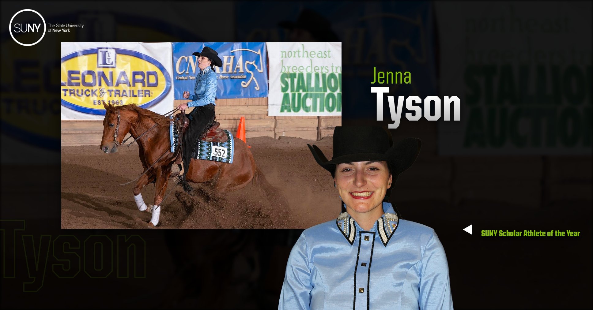 Jenna Tyson, SUNY Scholar-Athlete