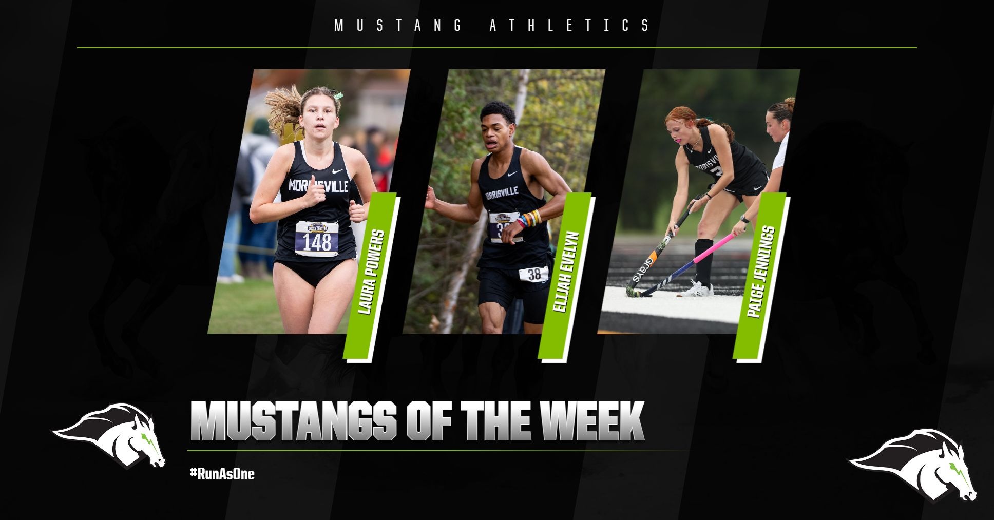 Mustangs of the Week - October 20, 2026 - Laura Powers, Elijah Evelyn, Paige Jennings